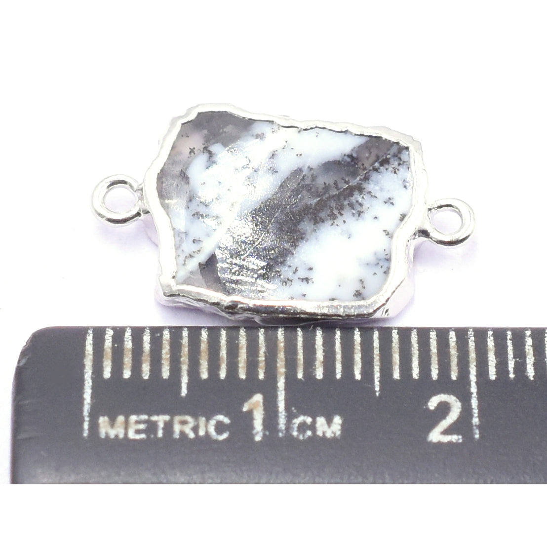 Rectangle shape opal stone connector