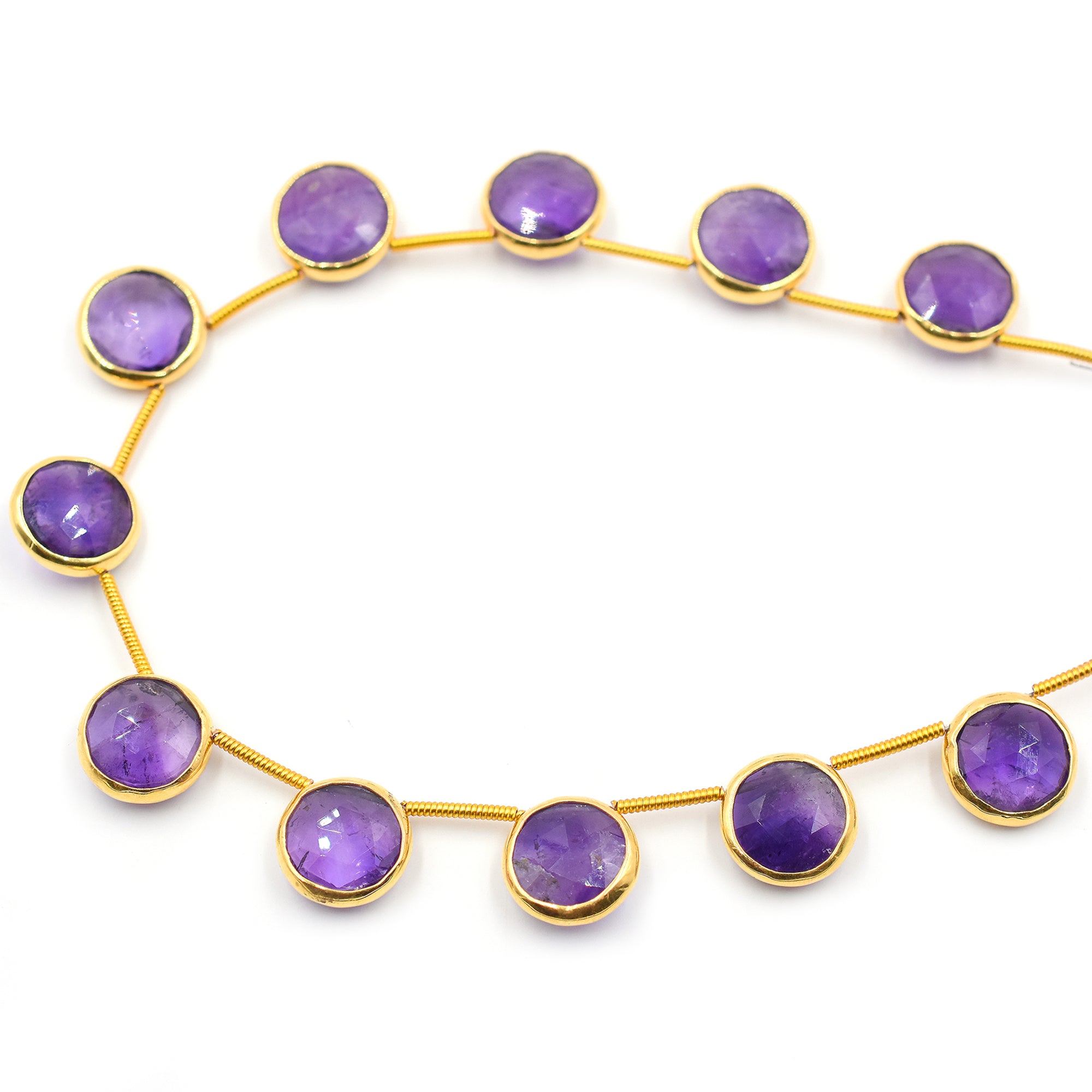 Side Drilled Amethyst Strand for Jewelry Making
