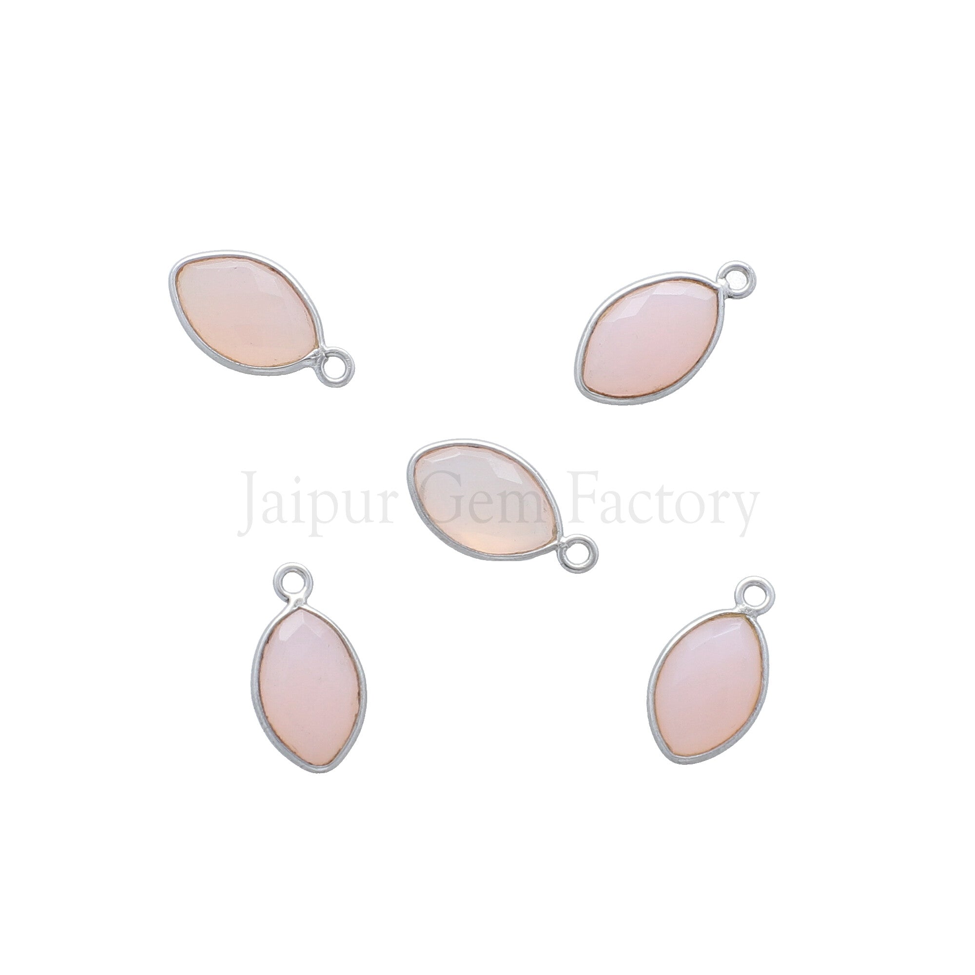 Bezel Chalcedony Marquise Pendant