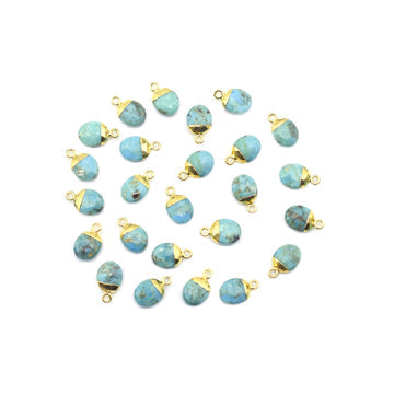 Turquoise Oval Pendant Set