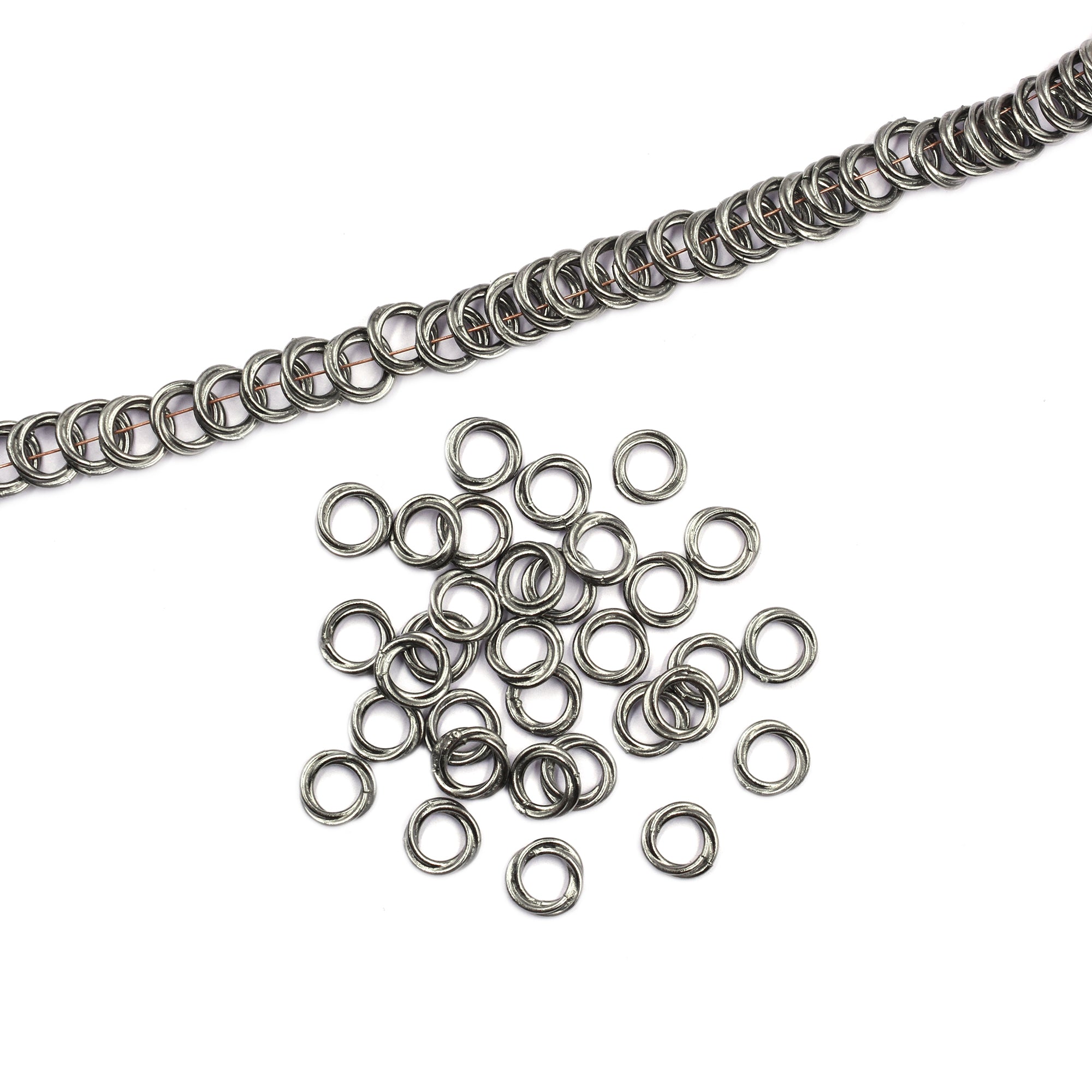 Twisted jump rings for jewelry making