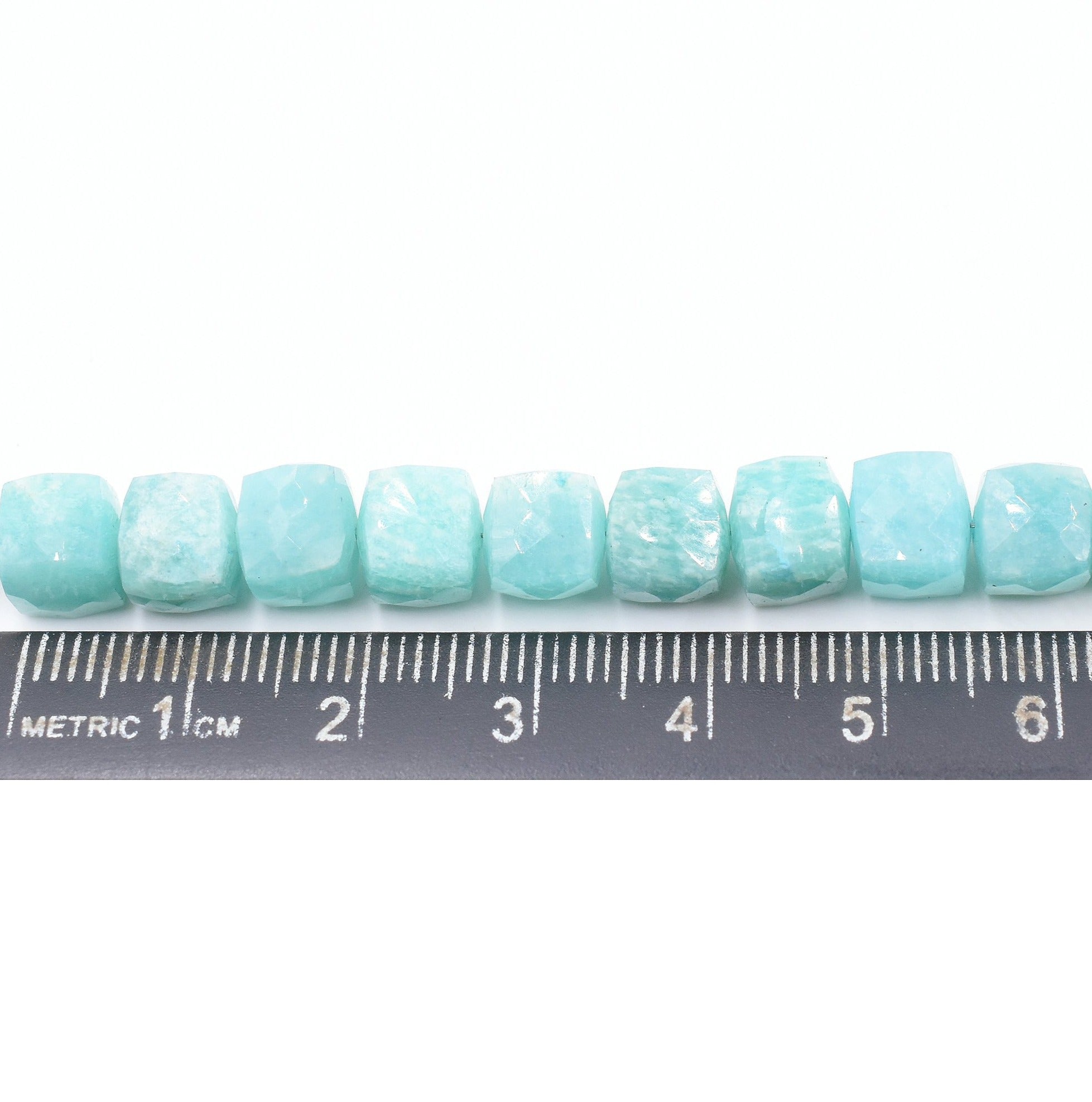 Wholesale 8MM Amazonite Cube Beads