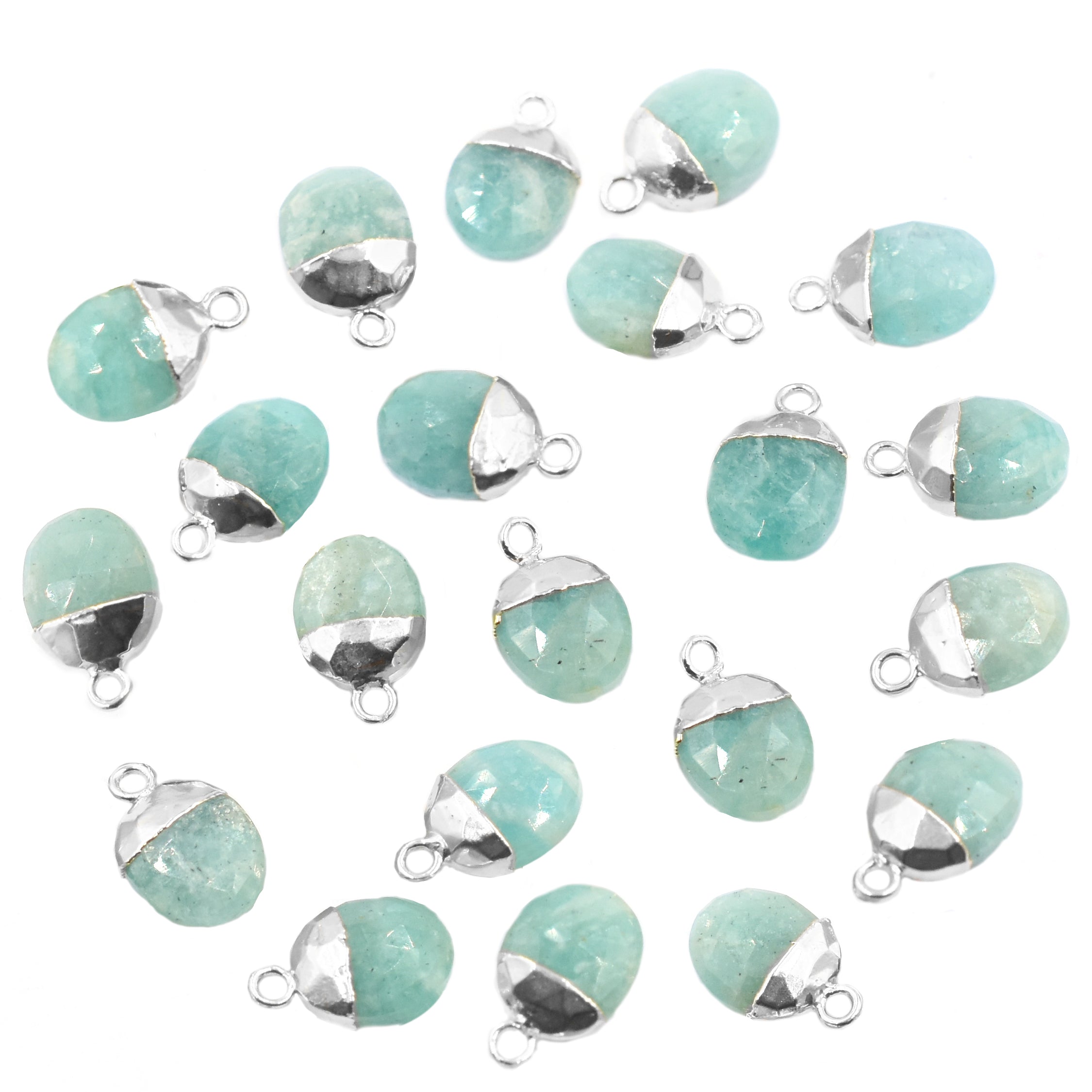 Wholesale Amazonite Oval Gemstone Pendant