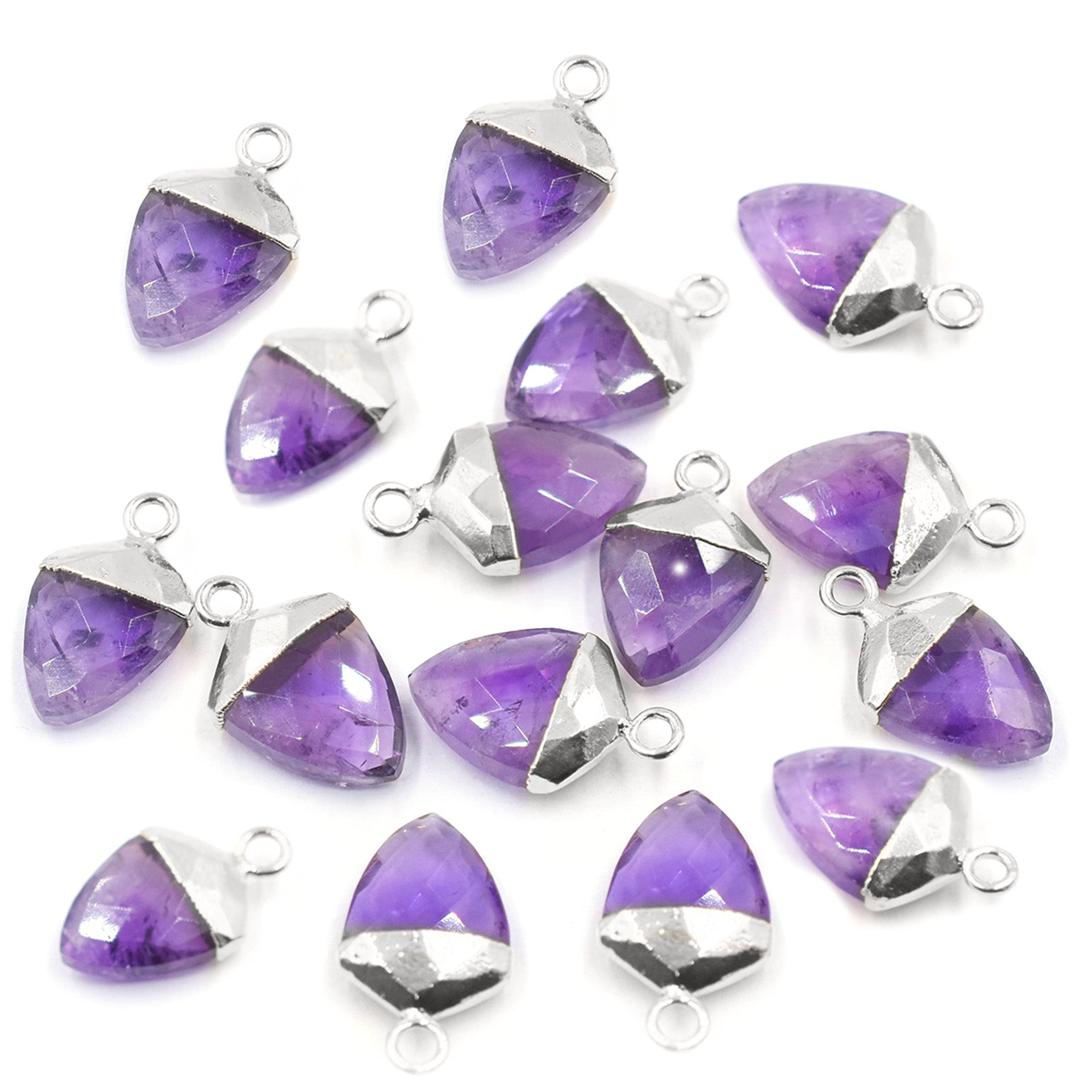Wholesale Amethyst Gemstone Shield Pendant