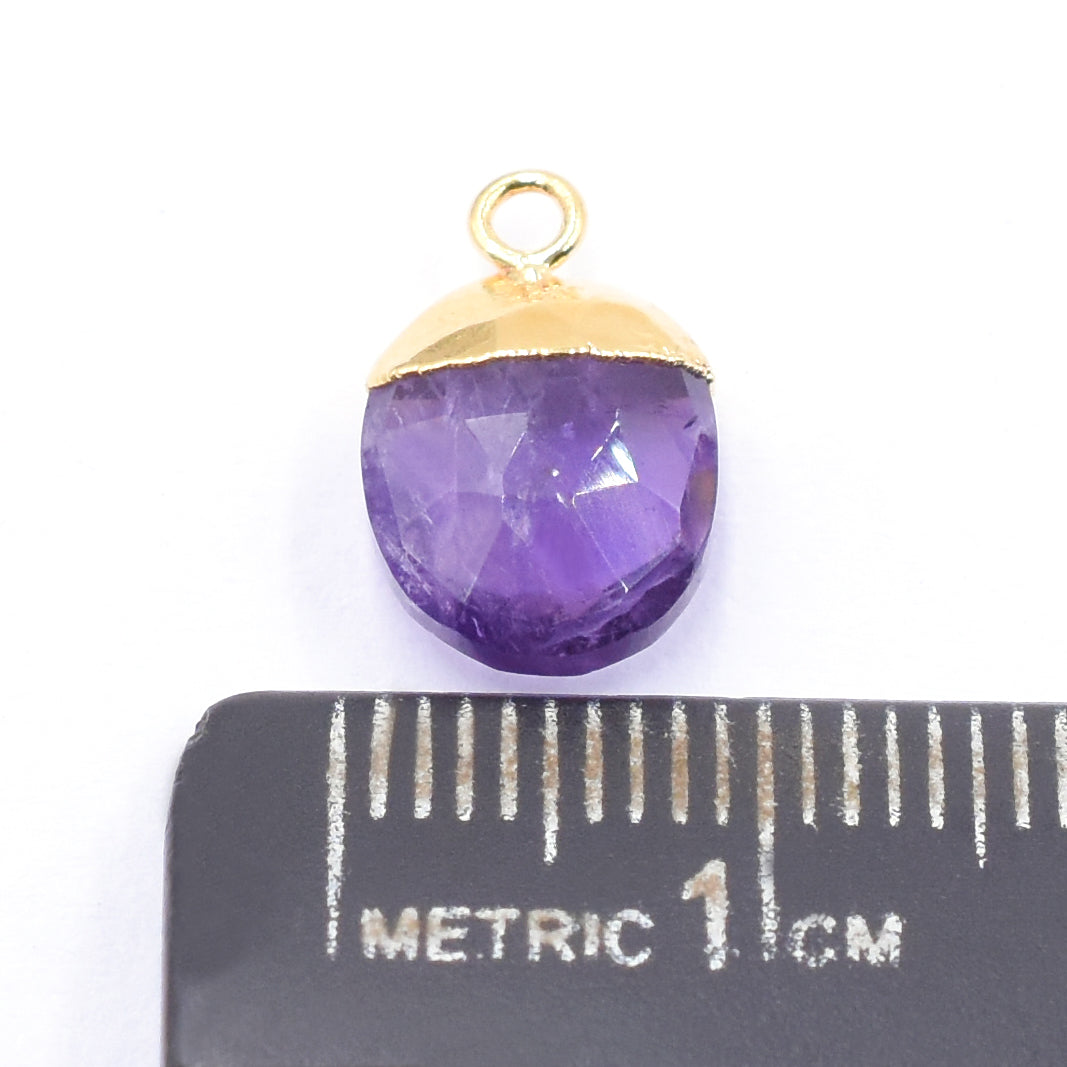 Wholesale Amethyst Oval Gold Pendant Set