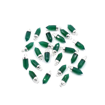 Wholesale Bullet Pendant in Green Onyx Stone