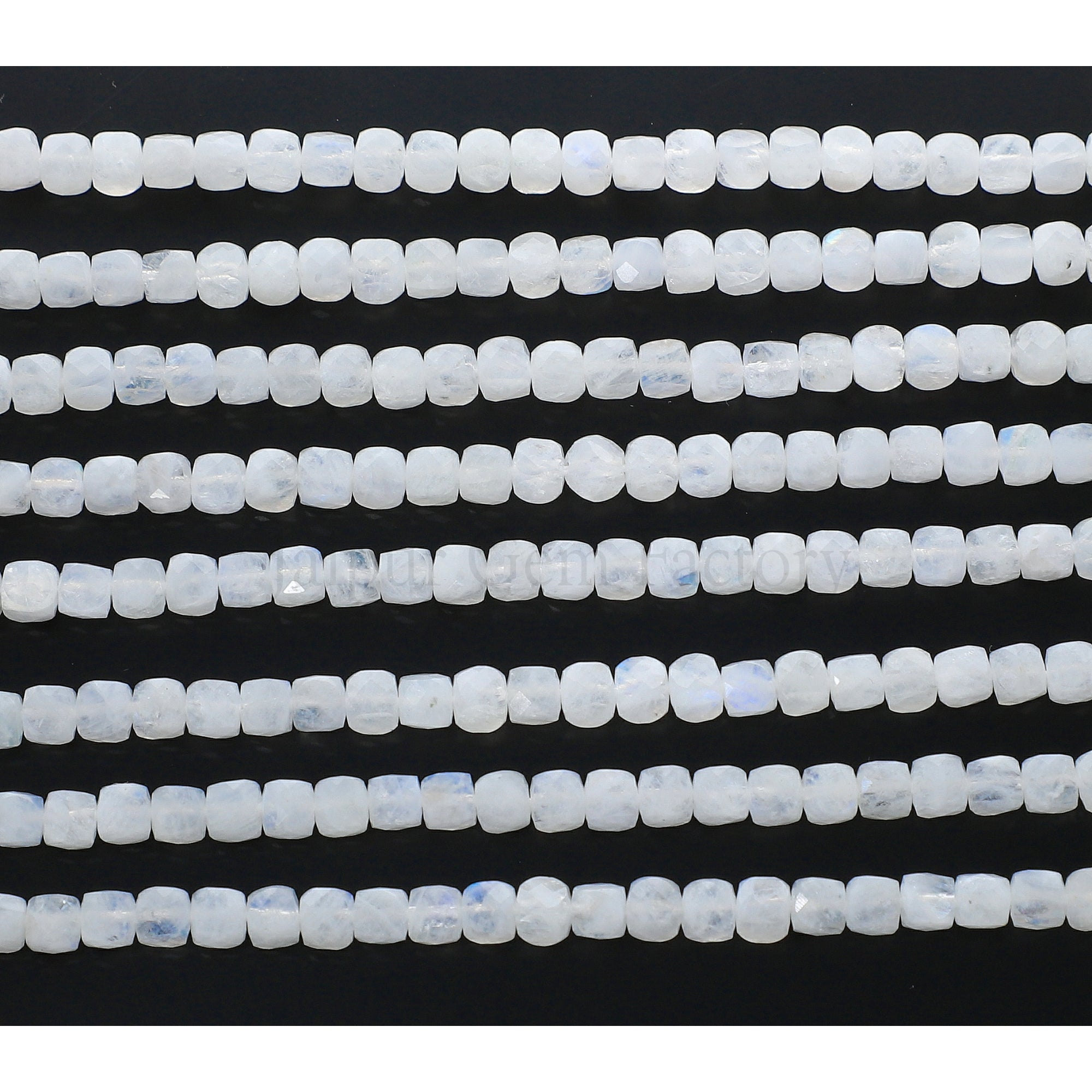 Handmade Faceted Moonstone Gemstone Beads