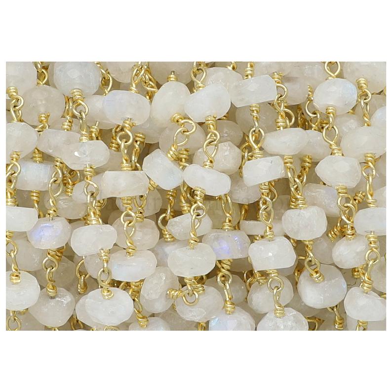 Wholesale Faceted Rondelle Gemstone Beads Chain