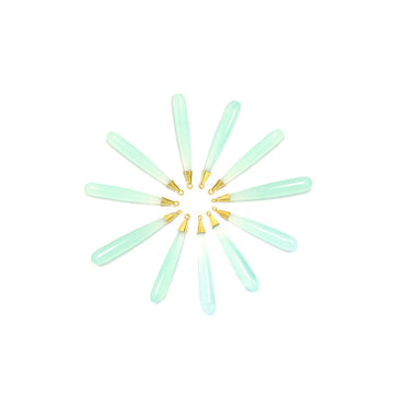 aqua chalcedony bezel set pendant