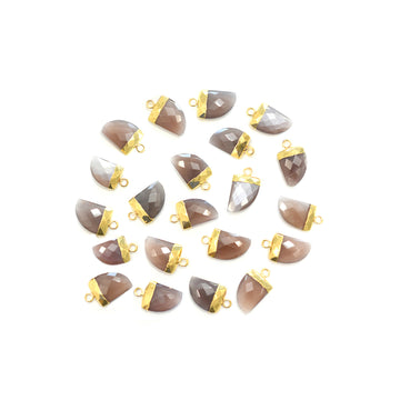 brown chocolate moonstone pendant for jewelry making