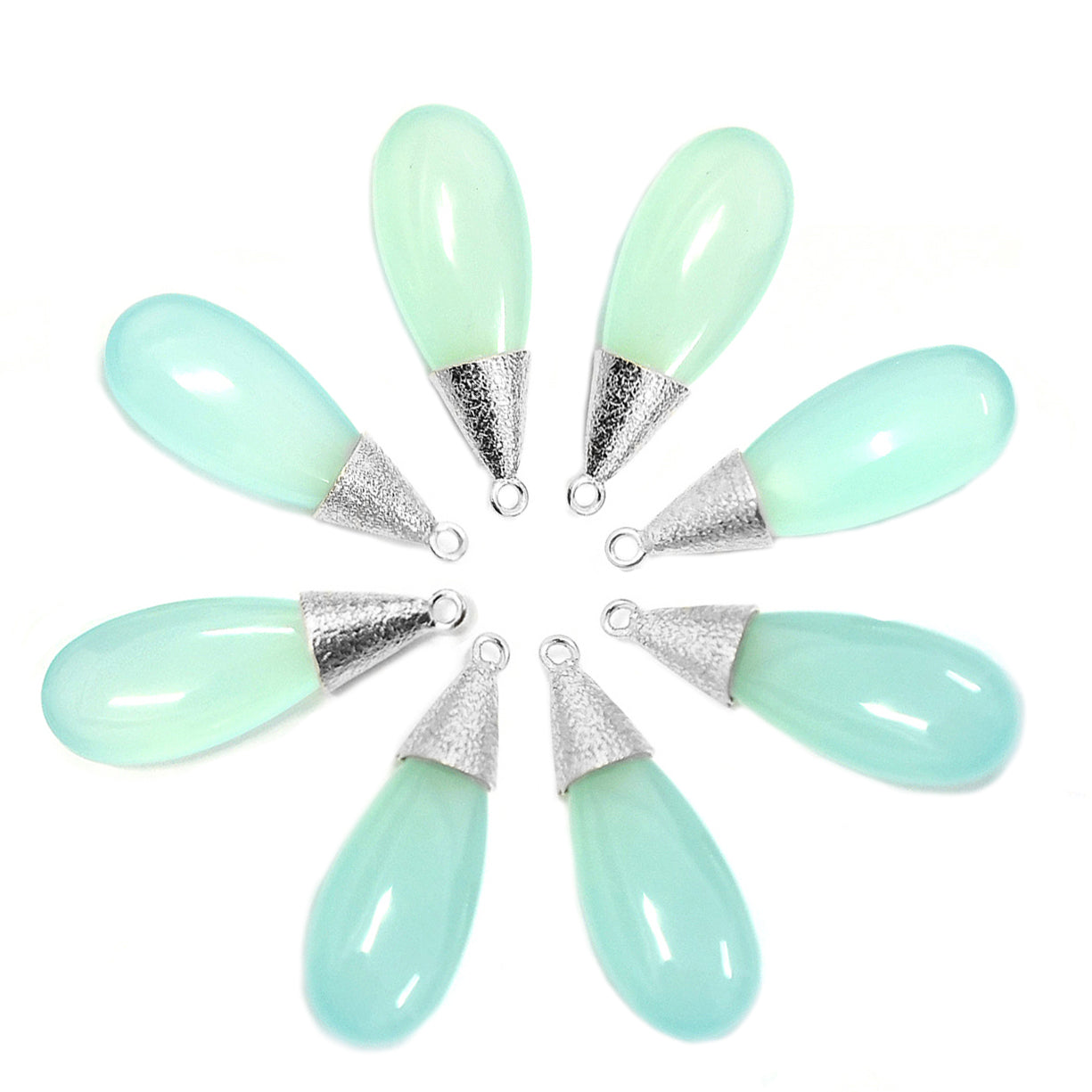 drop pendant wholesale aqua gemstone
