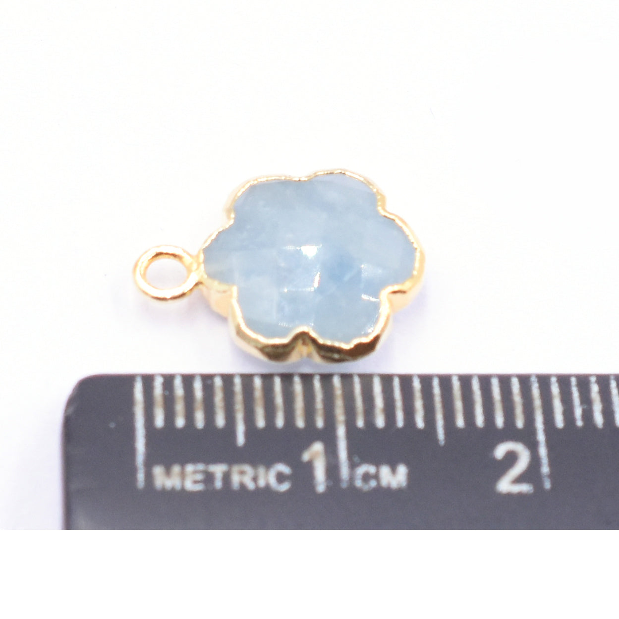 gemstone jewelry aquamarine clover design