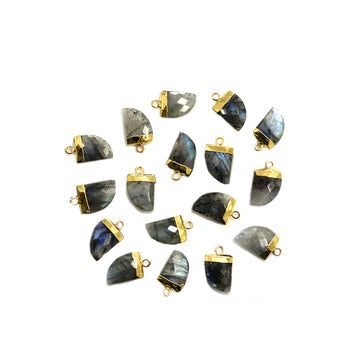 handcrafted labradorite gold plated pendant