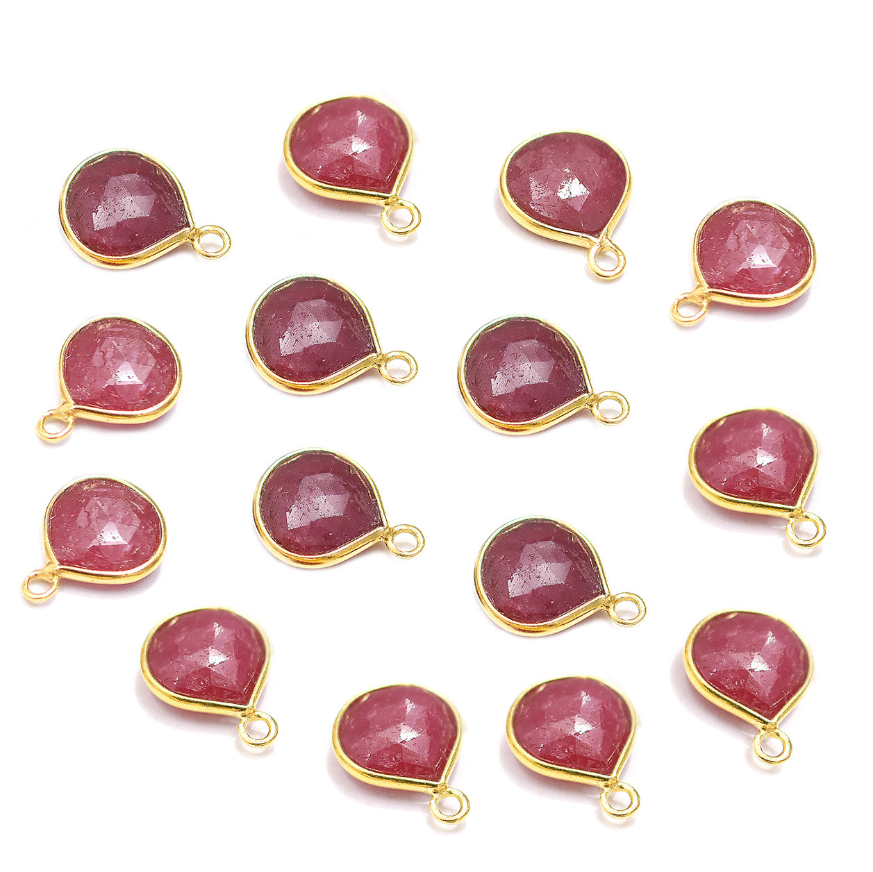heart shaped ruby gemstone pendant