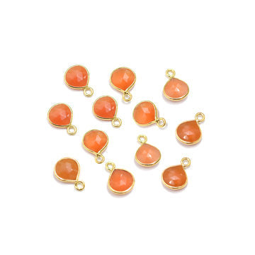 red onyx heart pendant