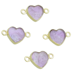 Heart Gemstone Connector