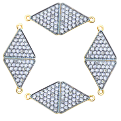 Cubic Zircon Connectors