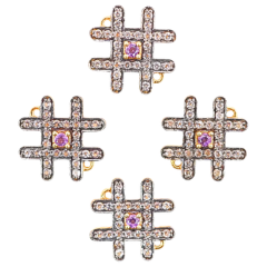 Amethyst Gemstone Connectors