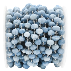 Rhodium Plated Rosary Chain