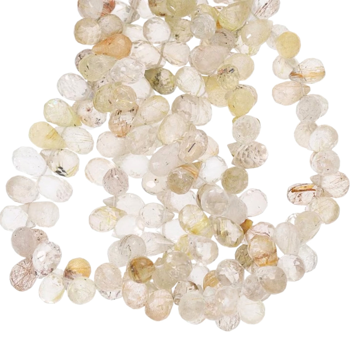 Golden Rutilated Quartz Beads