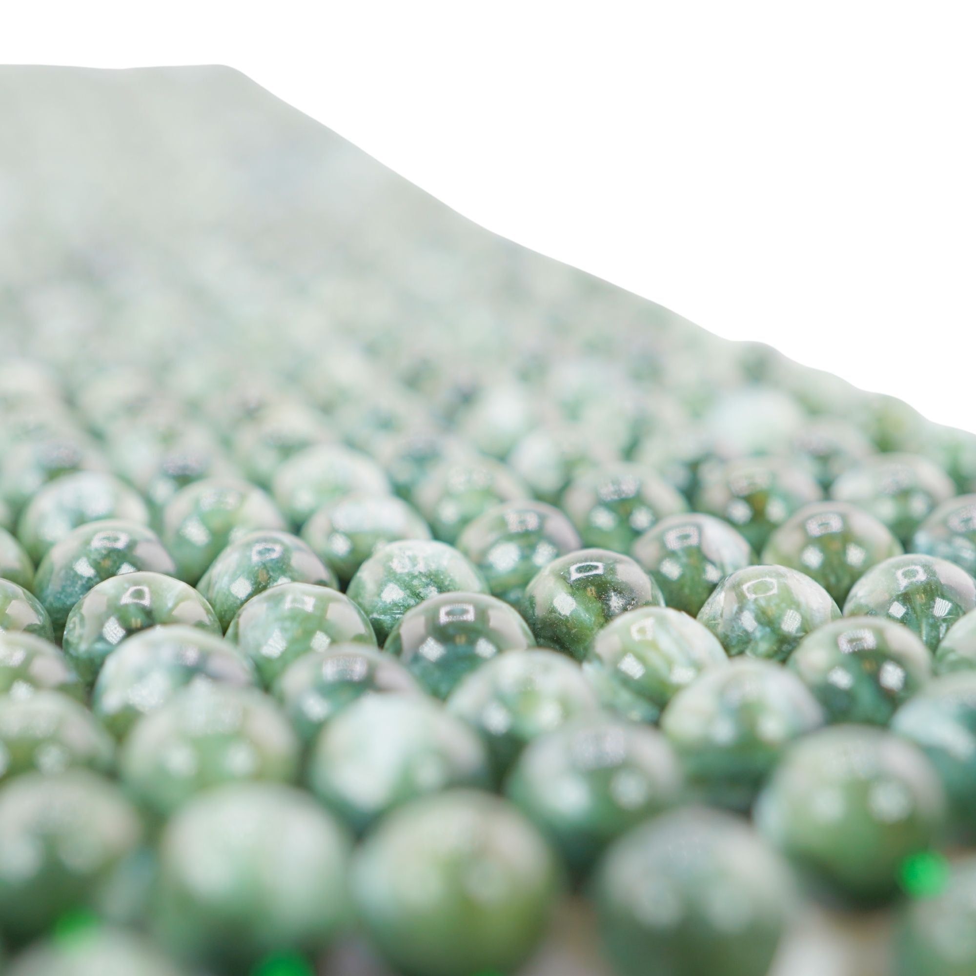 Seraphinite Smooth Round Beads 15 Inches Strand