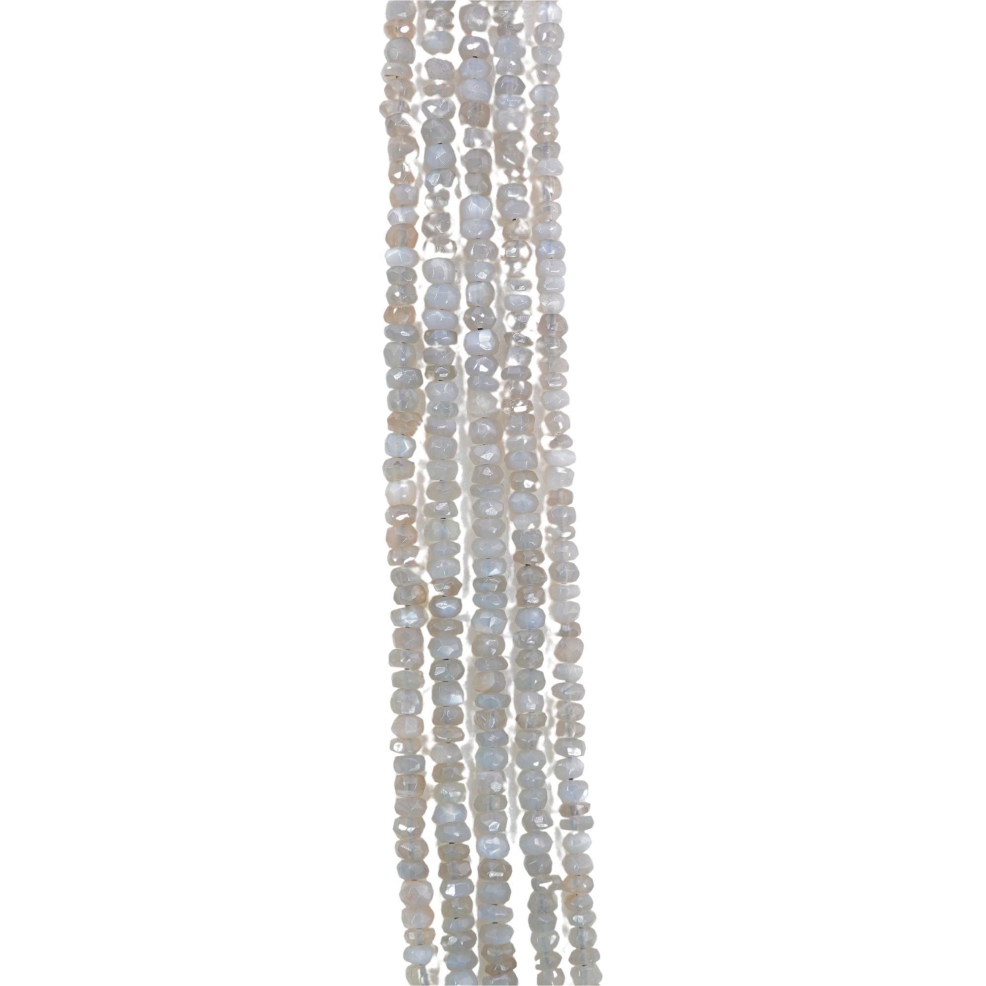 Labradorite Blue Fire Smooth Rondelle Shape 7 MM Gemstone 15 inches Strand Beads