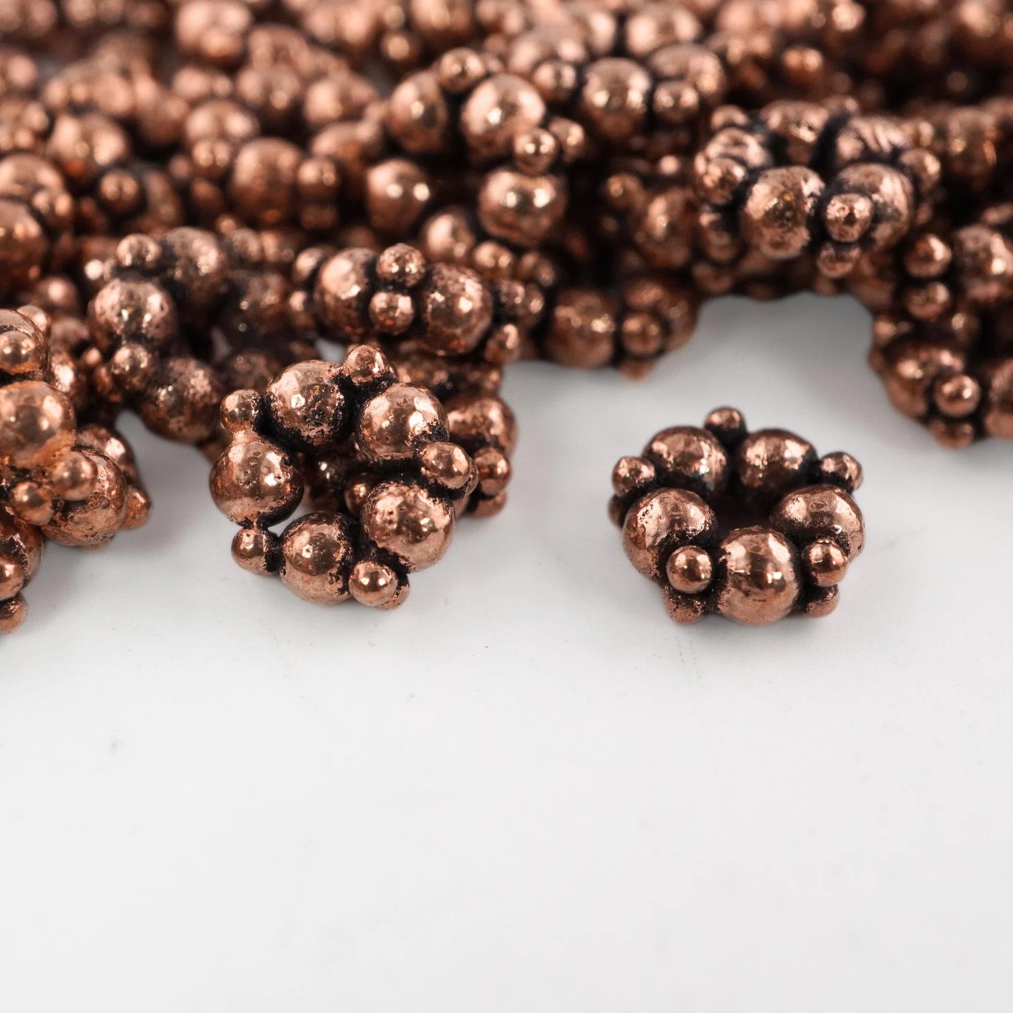 65 pcs round metal spacer beads

