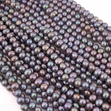 6mm violet potato freshwater pearls

