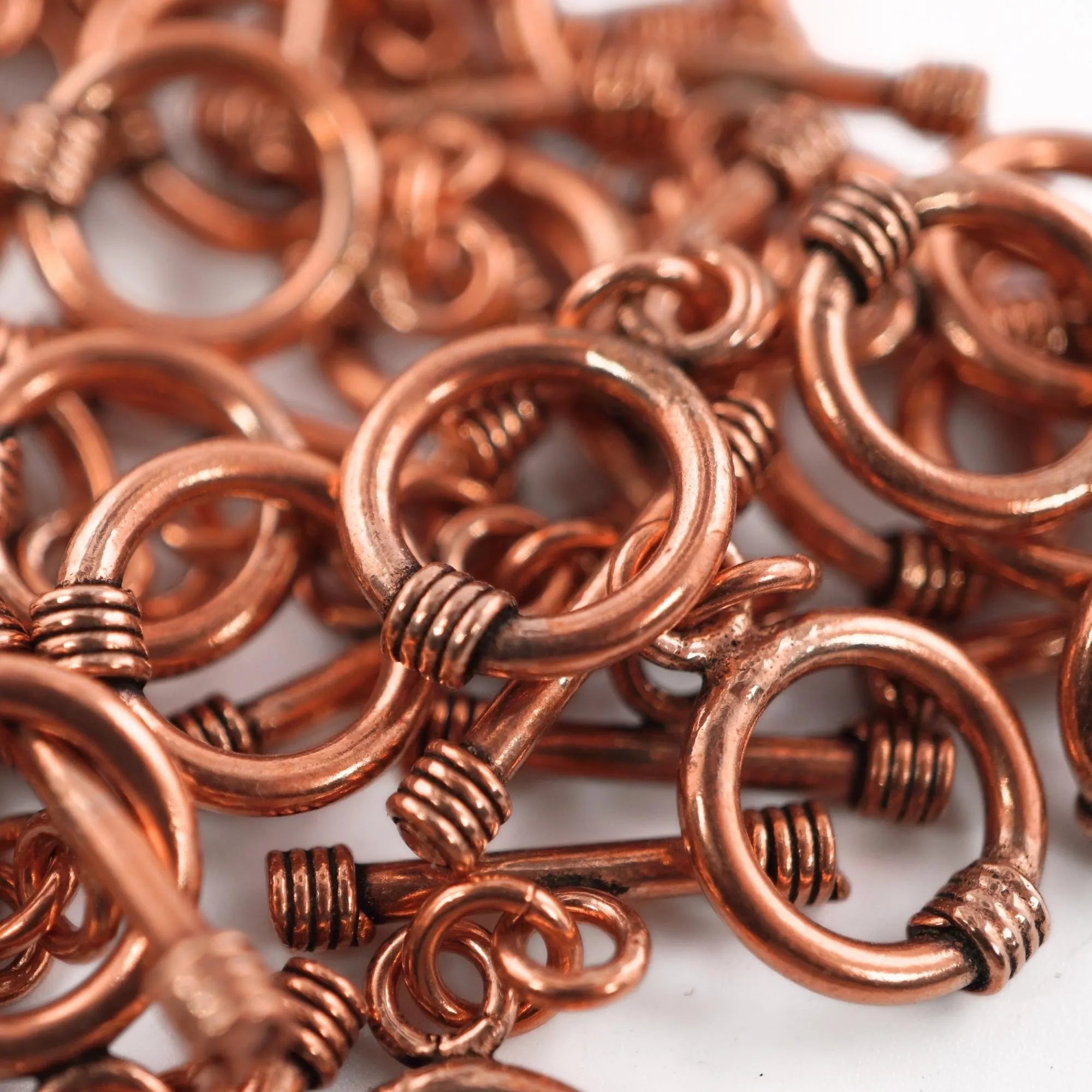 Antique Copper Bali Toggle Clasp