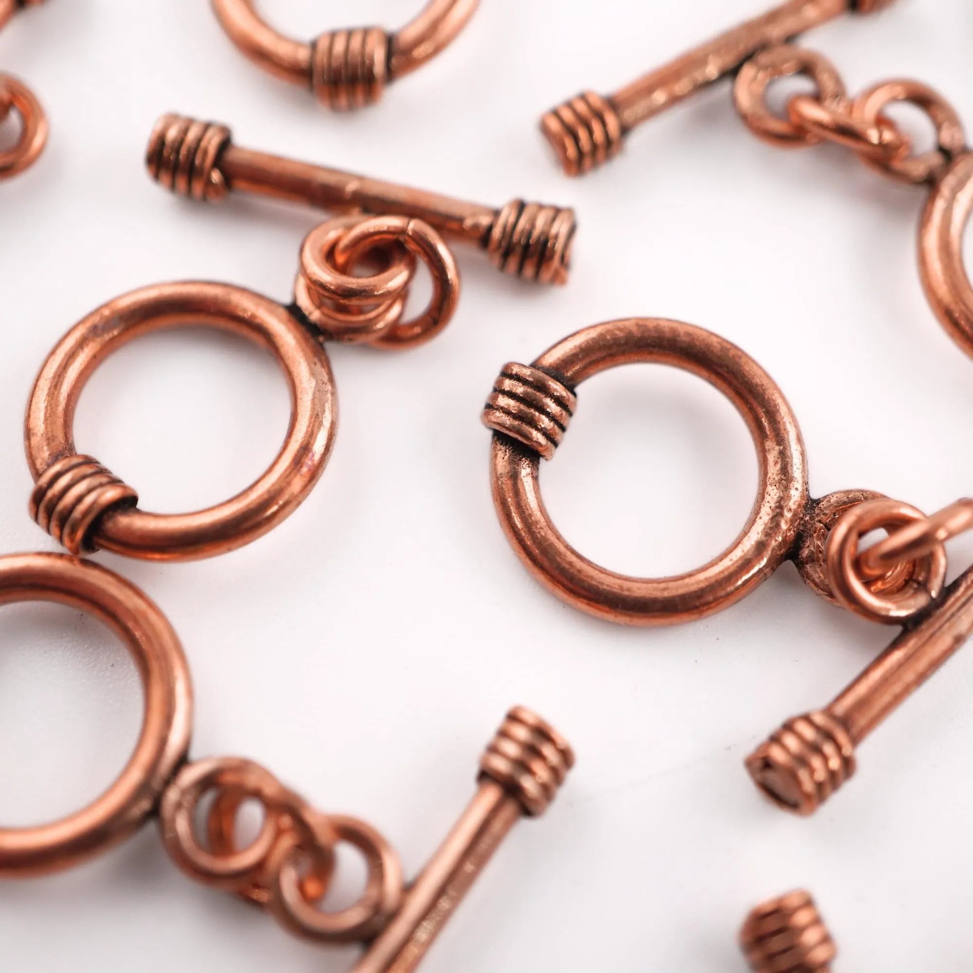 Antique Copper Bali Toggle Clasp