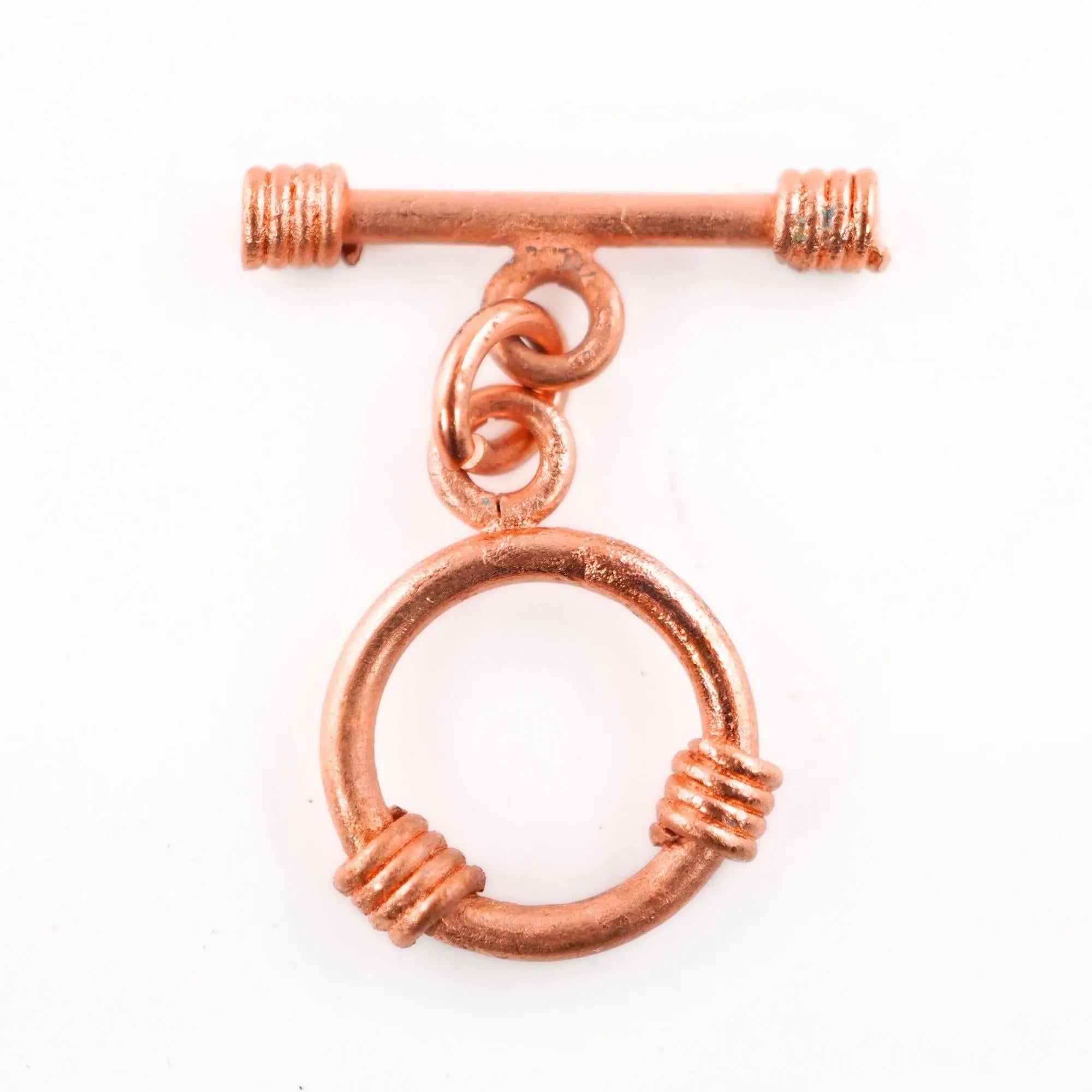 Antique Copper Bali Toggle Clasps