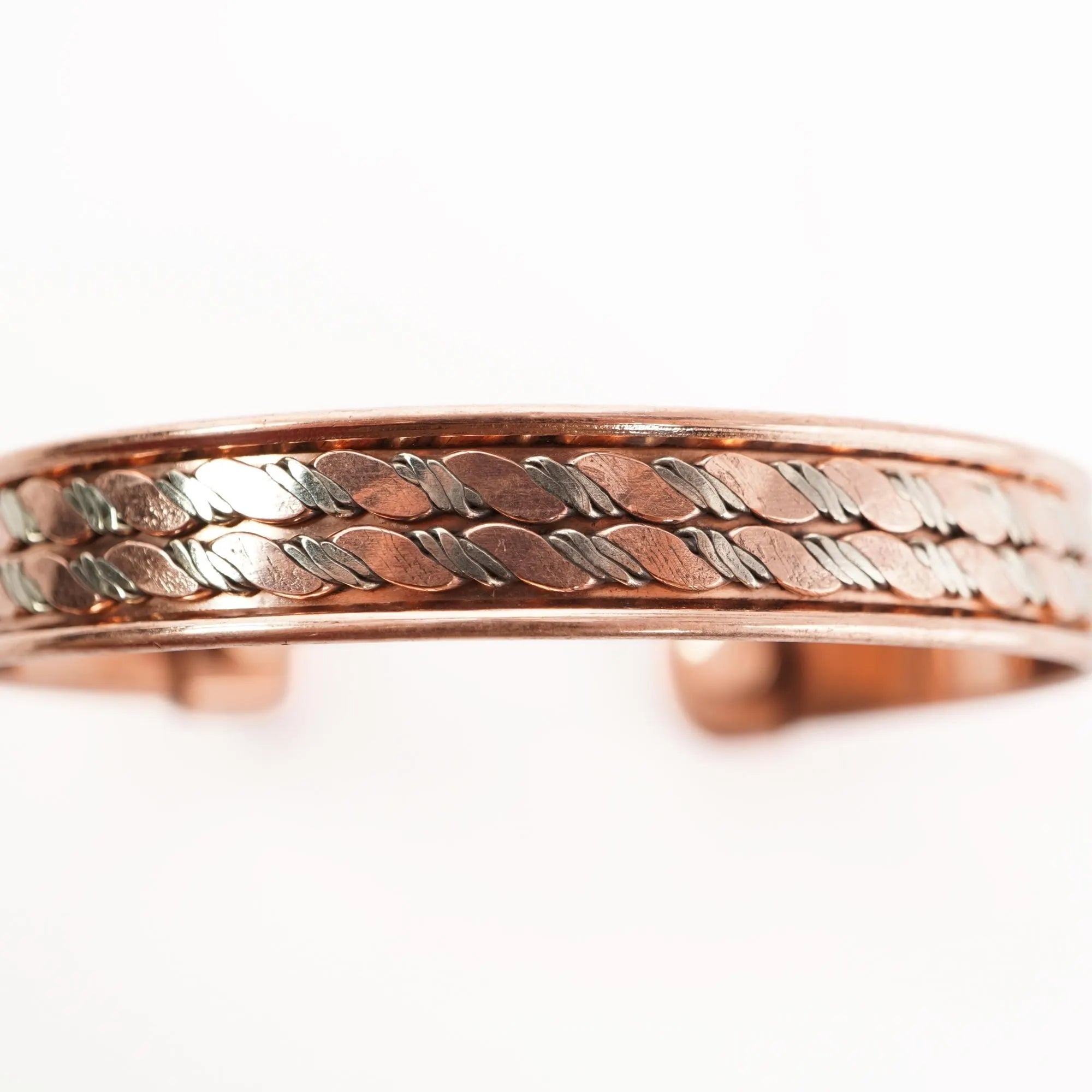 Antique Copper Bracelet Adjustable Cuff Bangle 