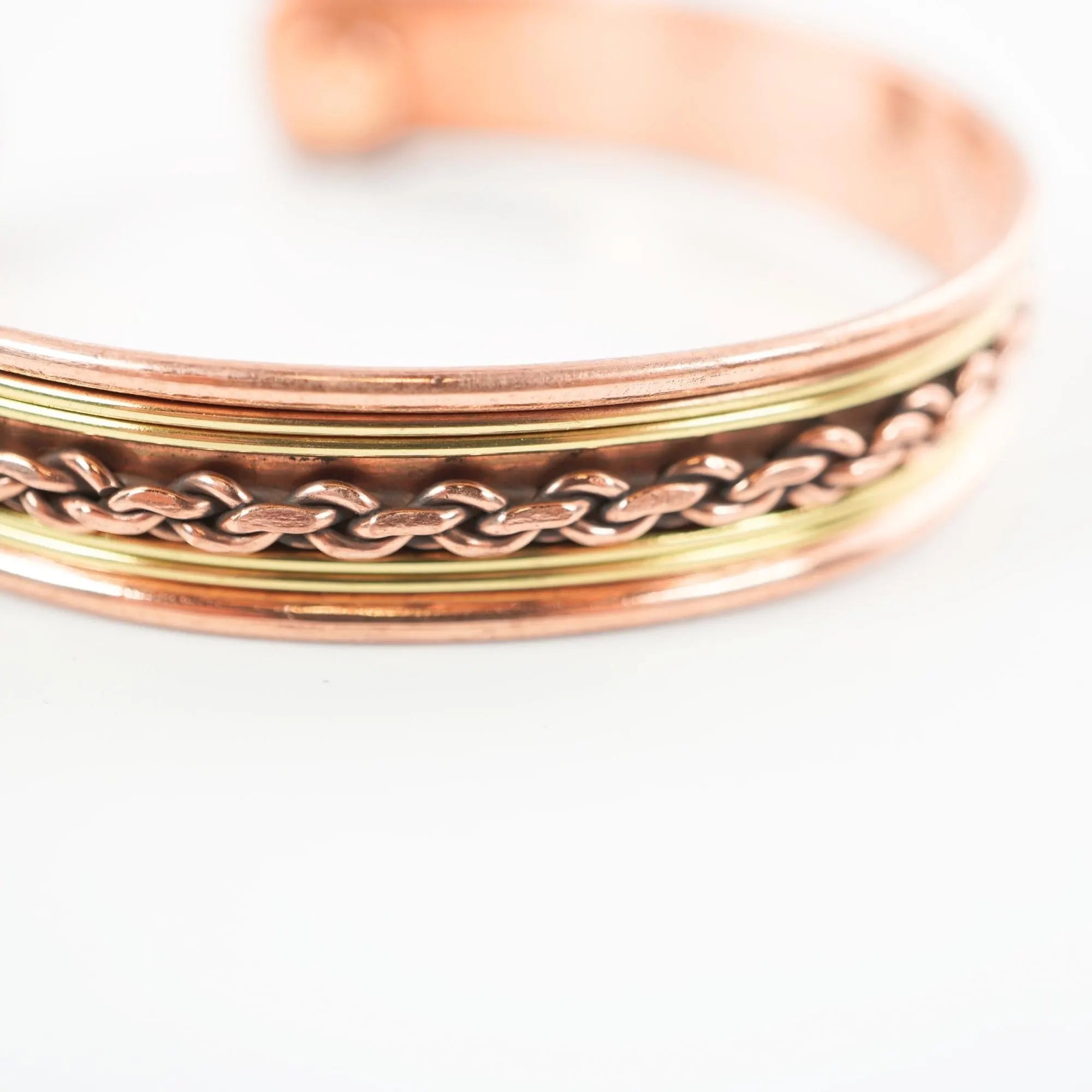 Antique Copper Adjustable Cuff Bangle Viking