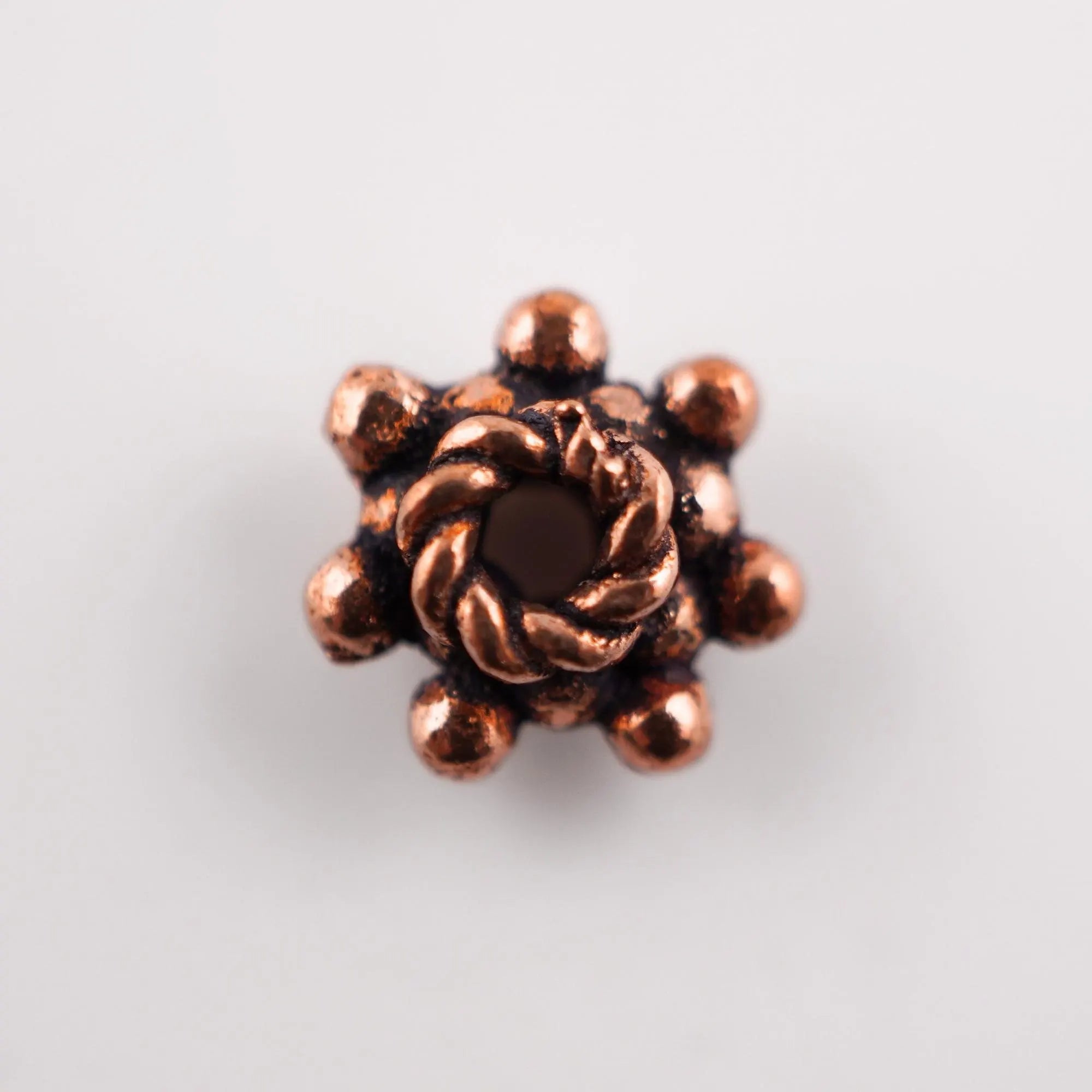 Antique Copper Flower Spacer Beads