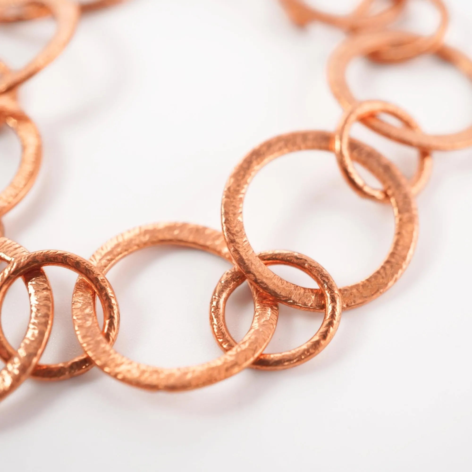 Antique Copper Link Chain Bracelet