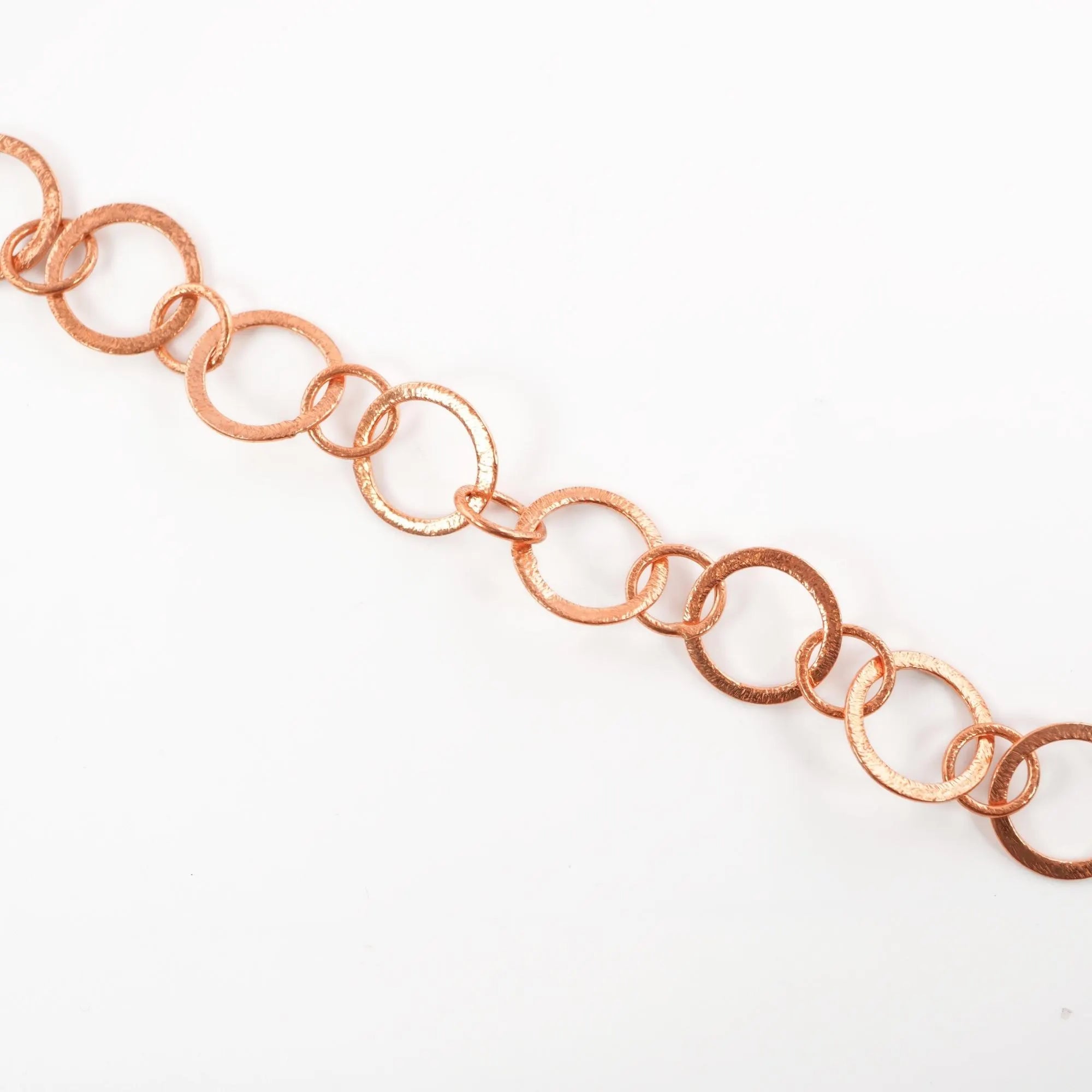 Antique Copper Link Chain Bracelet