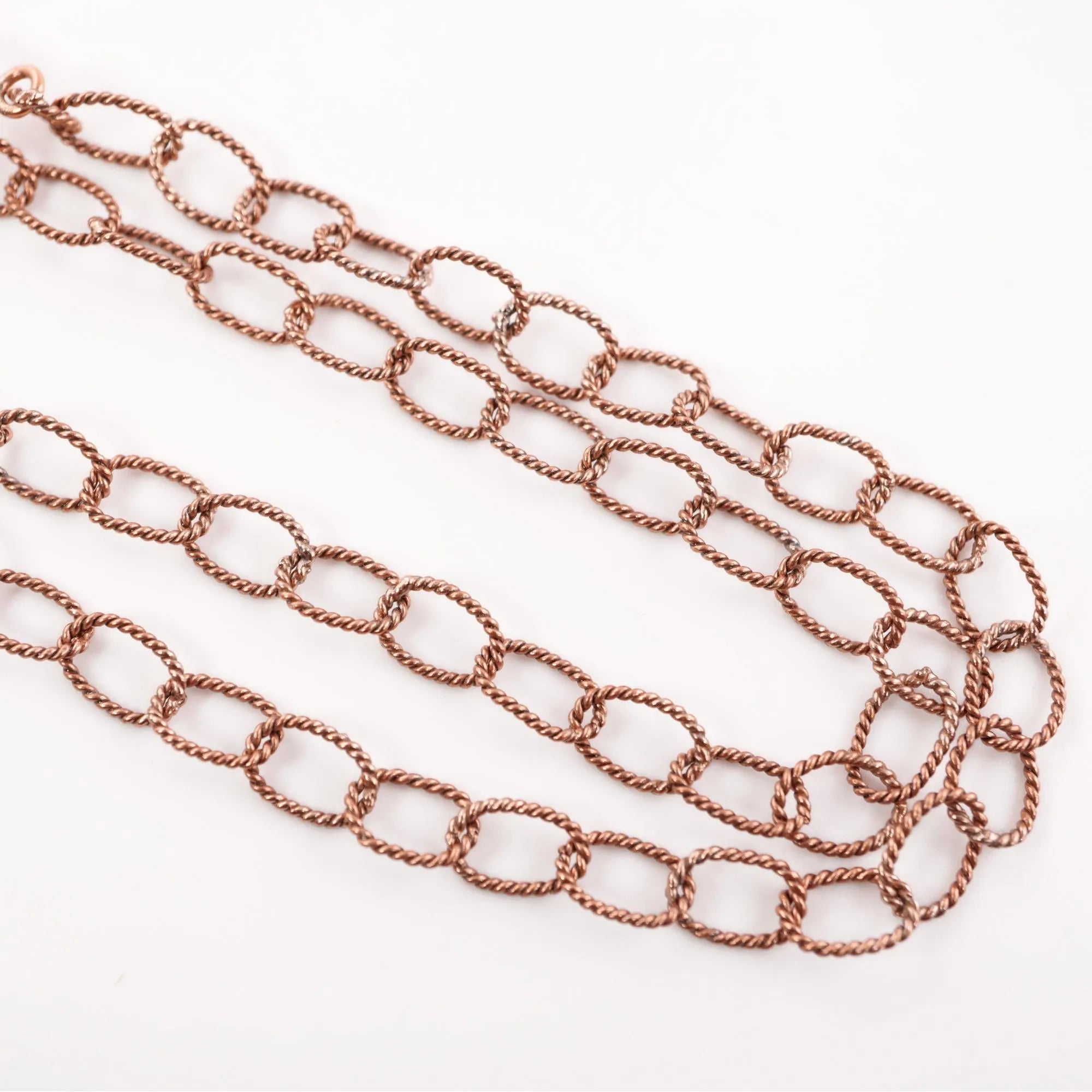 Antique Copper Oval Link Chain 