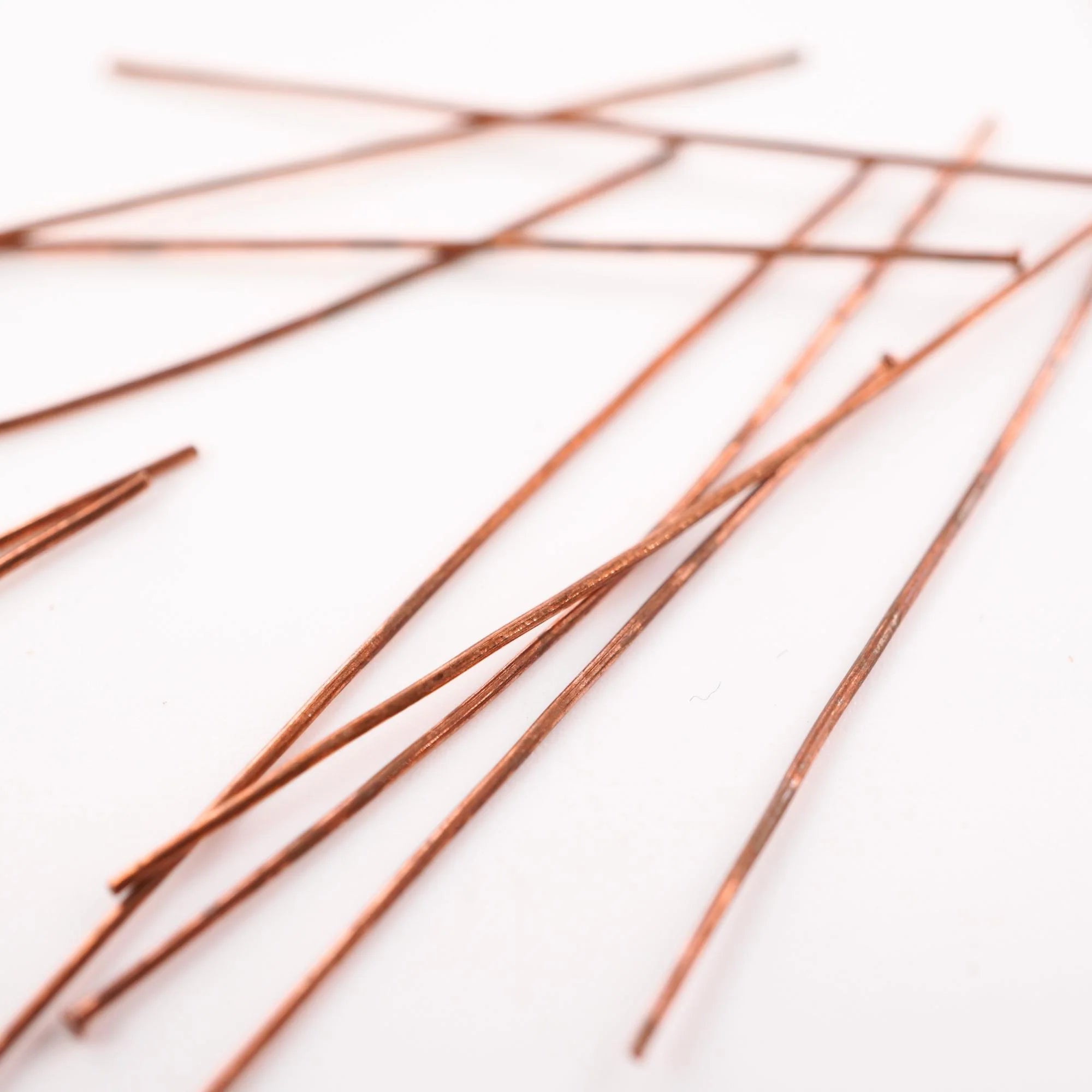 Antique Copper Short Needles Head Pins Earrings