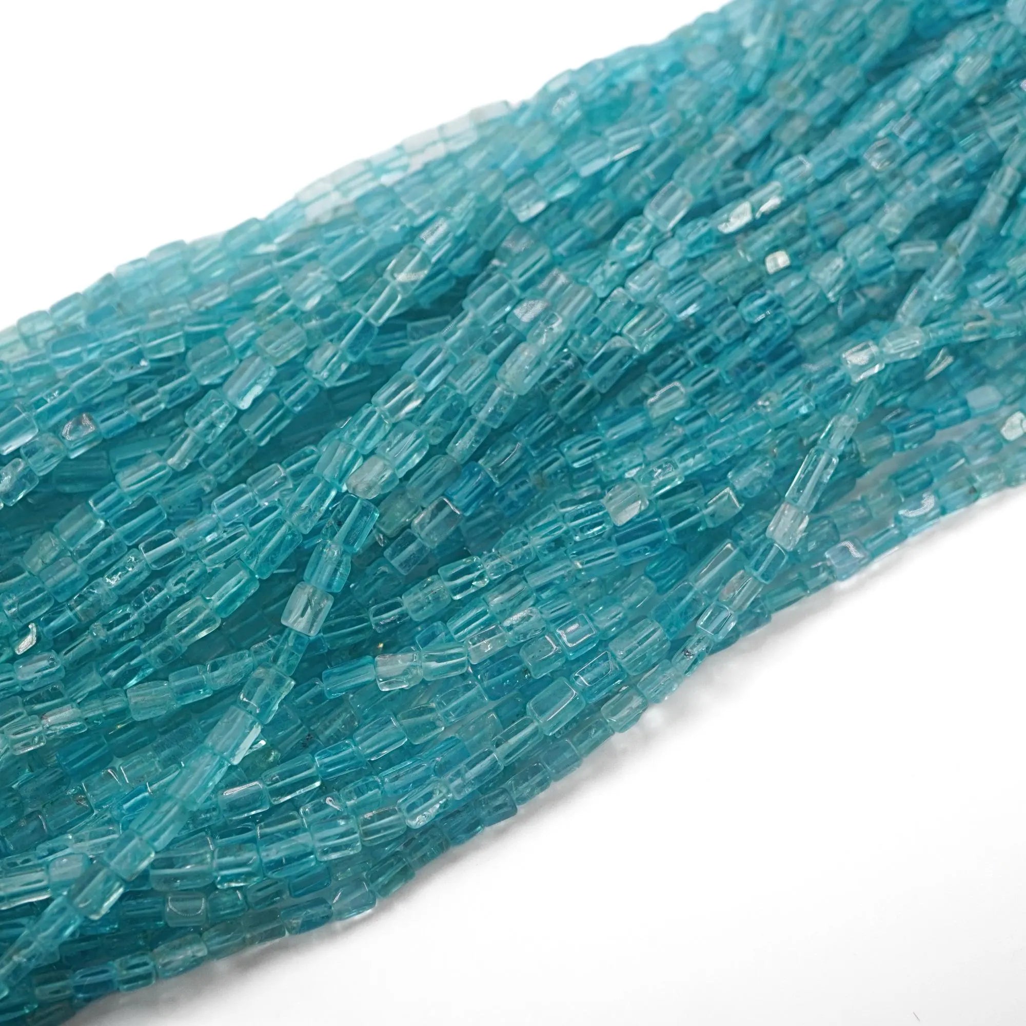 Apatite Rectangle Shape Gemstone Strand Beads