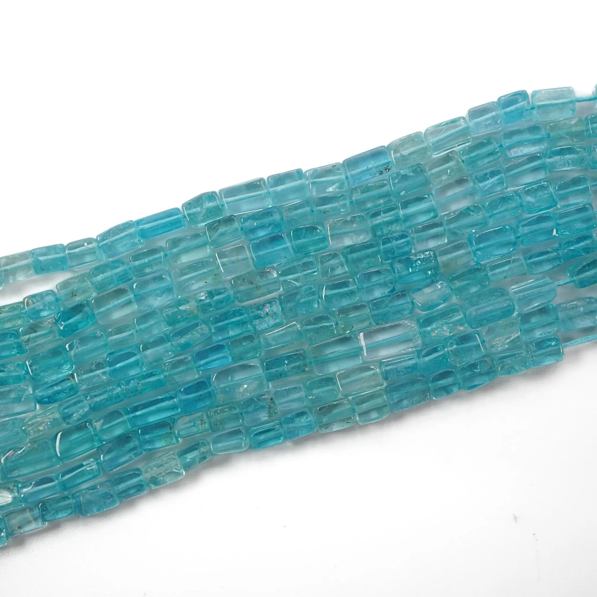 Apatite Rectangle Shape Gemstone Strand Beads
