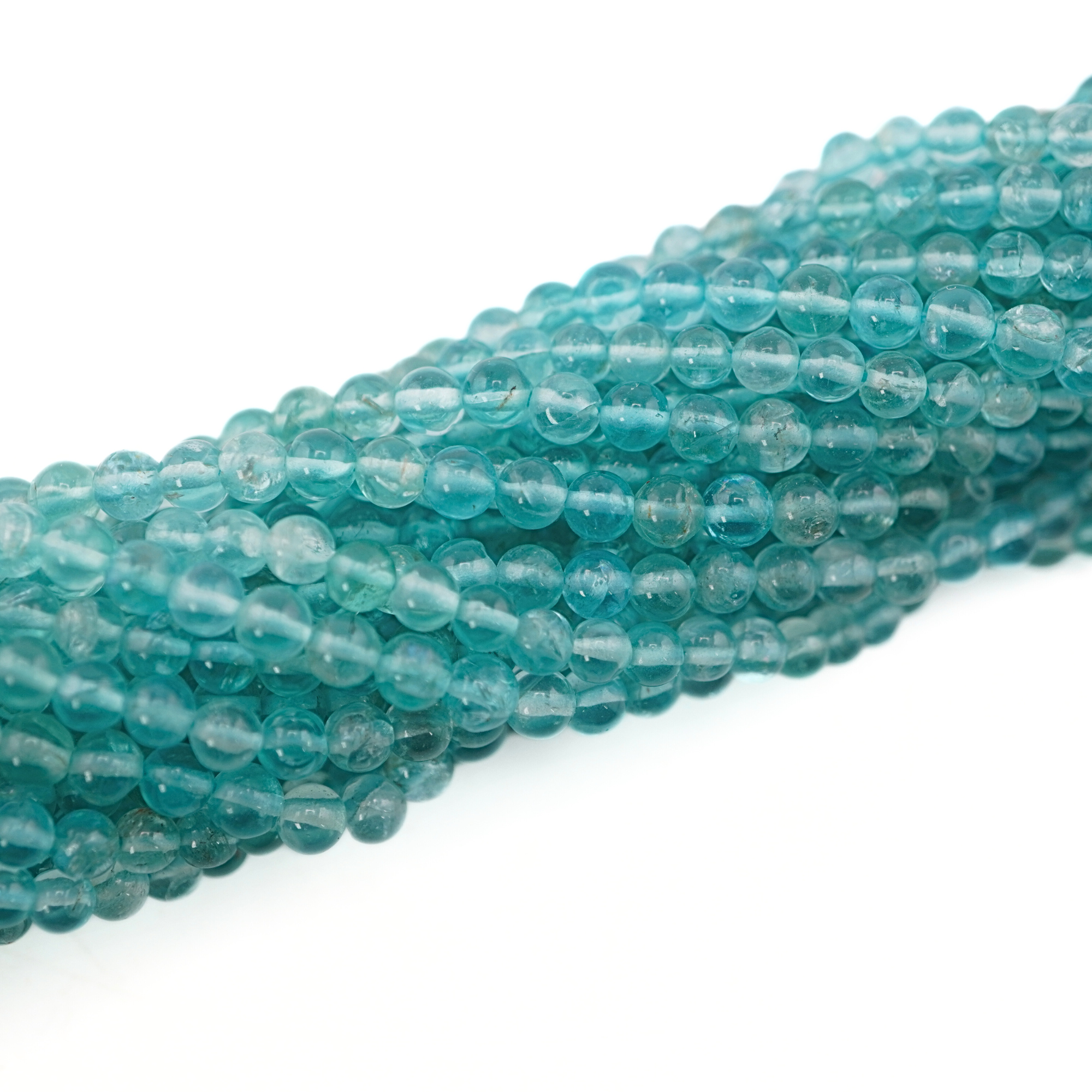 Apatite Smooth Rondelle Shape Gemstone Strand Beads