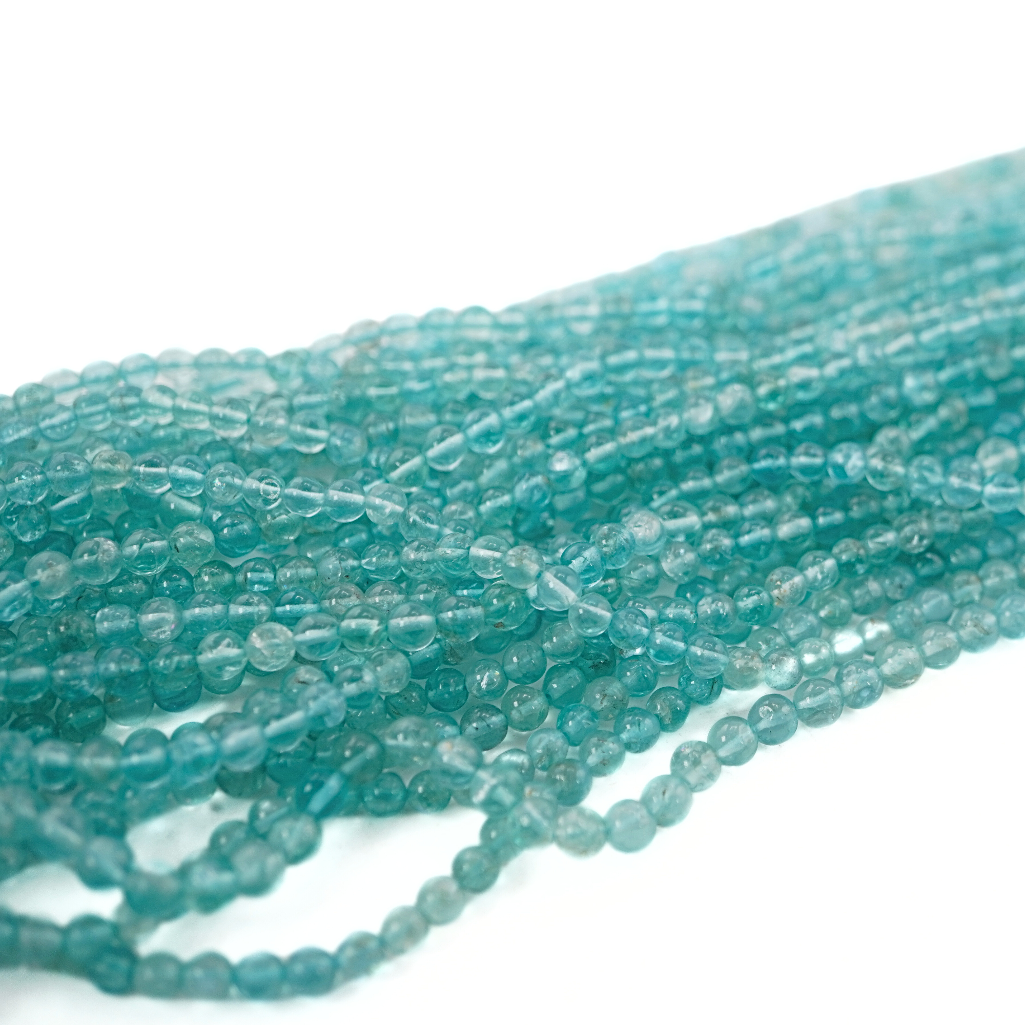 Apatite Smooth Rondelle Shape Gemstone Strand Beads