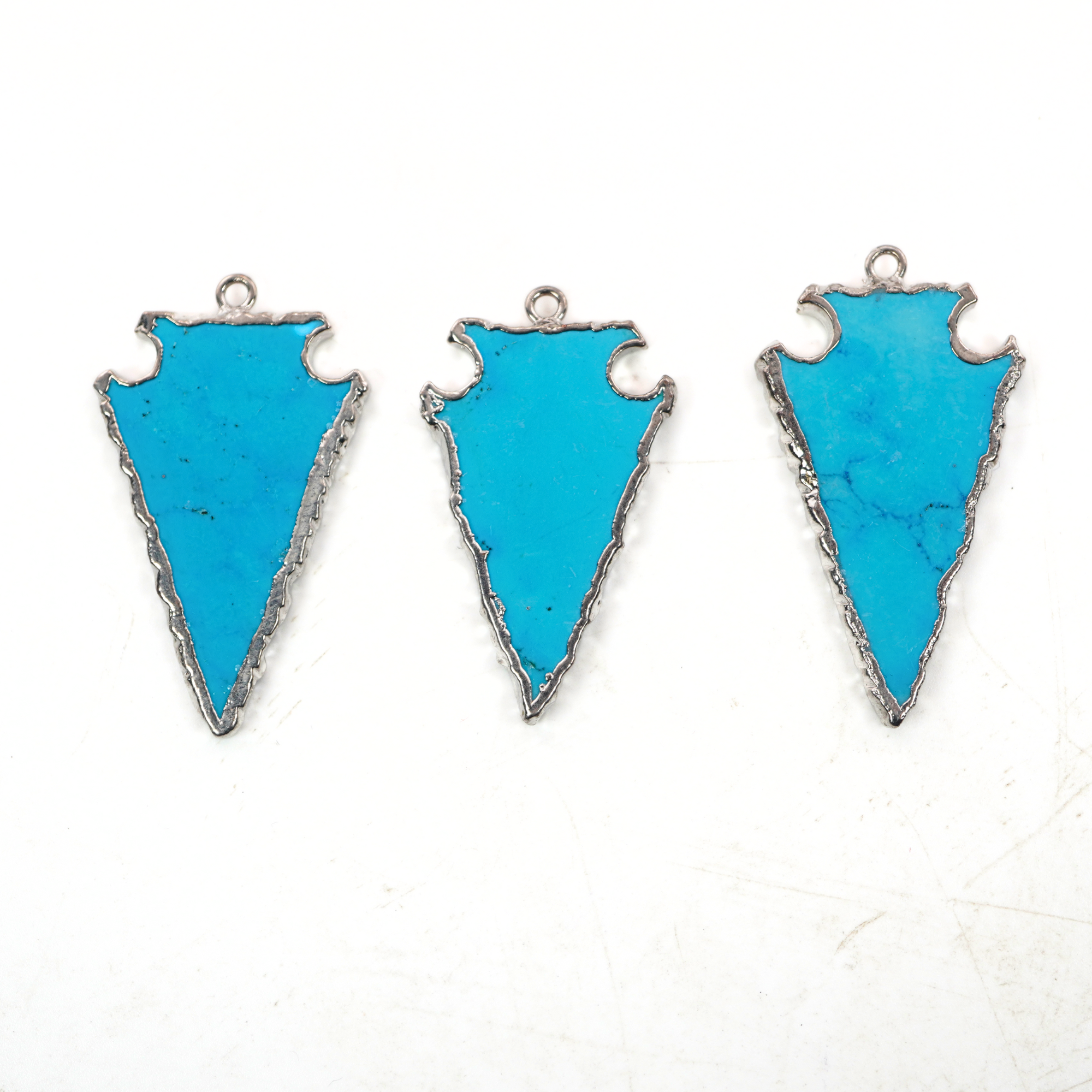 Arrowhead Howlite Jewelry Charm

