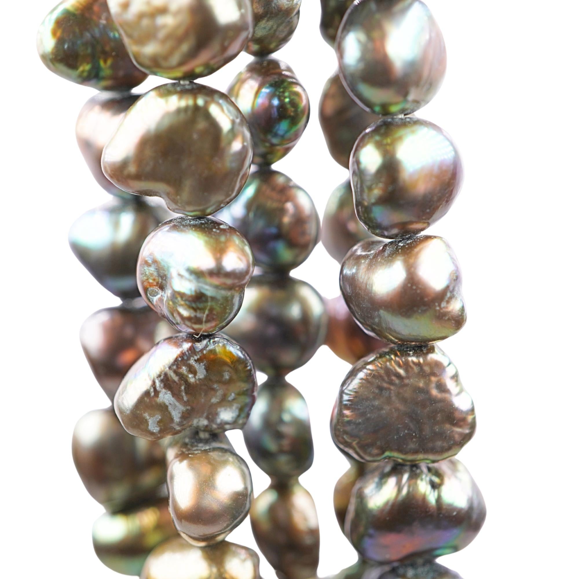 Baroque Peacock Freshwater Pearls Beads