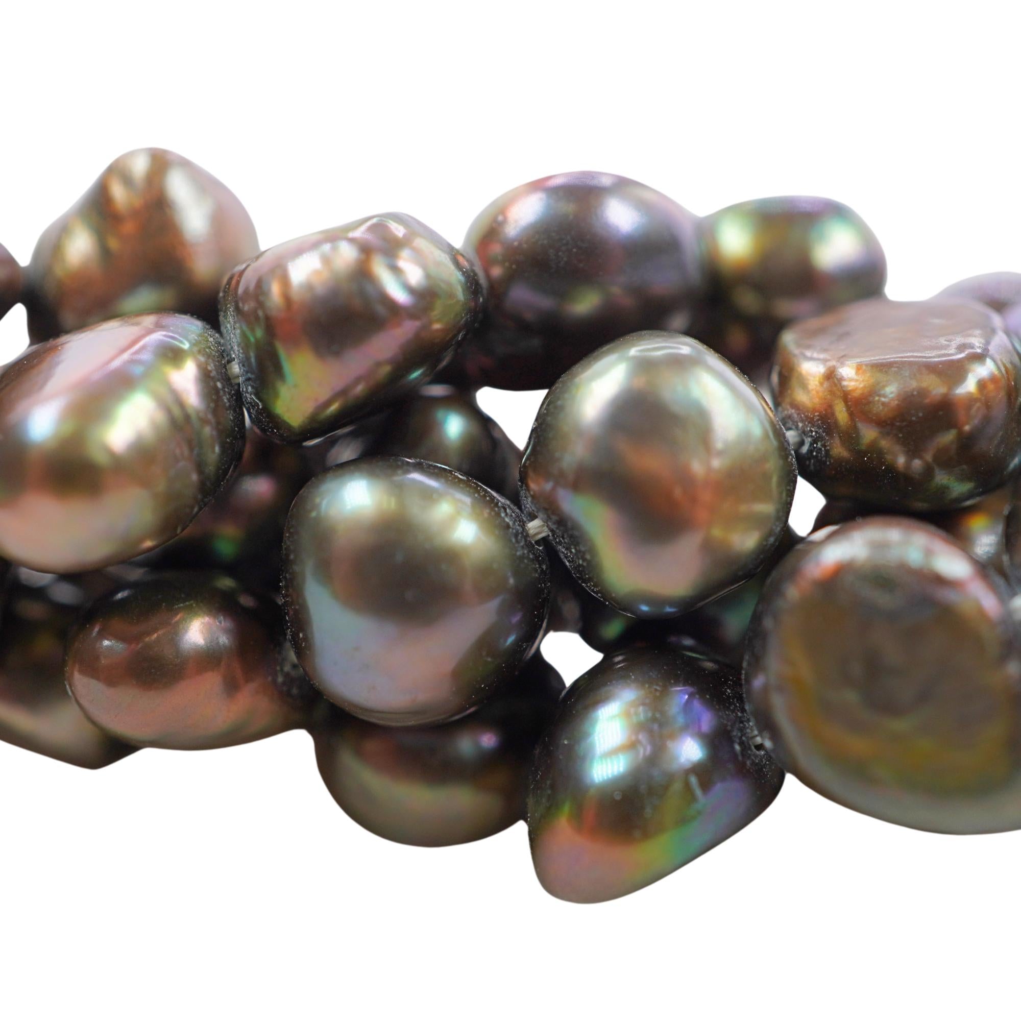 Baroque Peacock Freshwater Pearls Beads