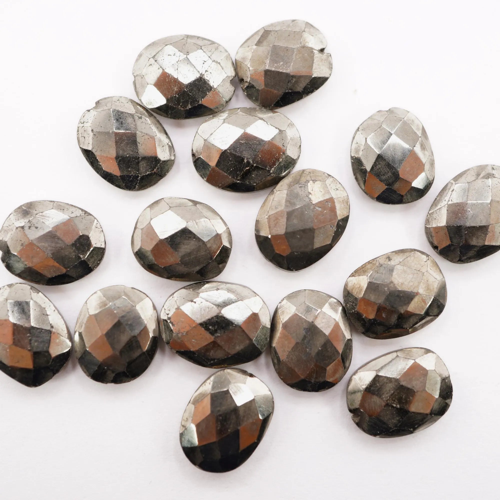 Black Pyrite Faceted Cushion Shape Loose Gemstone