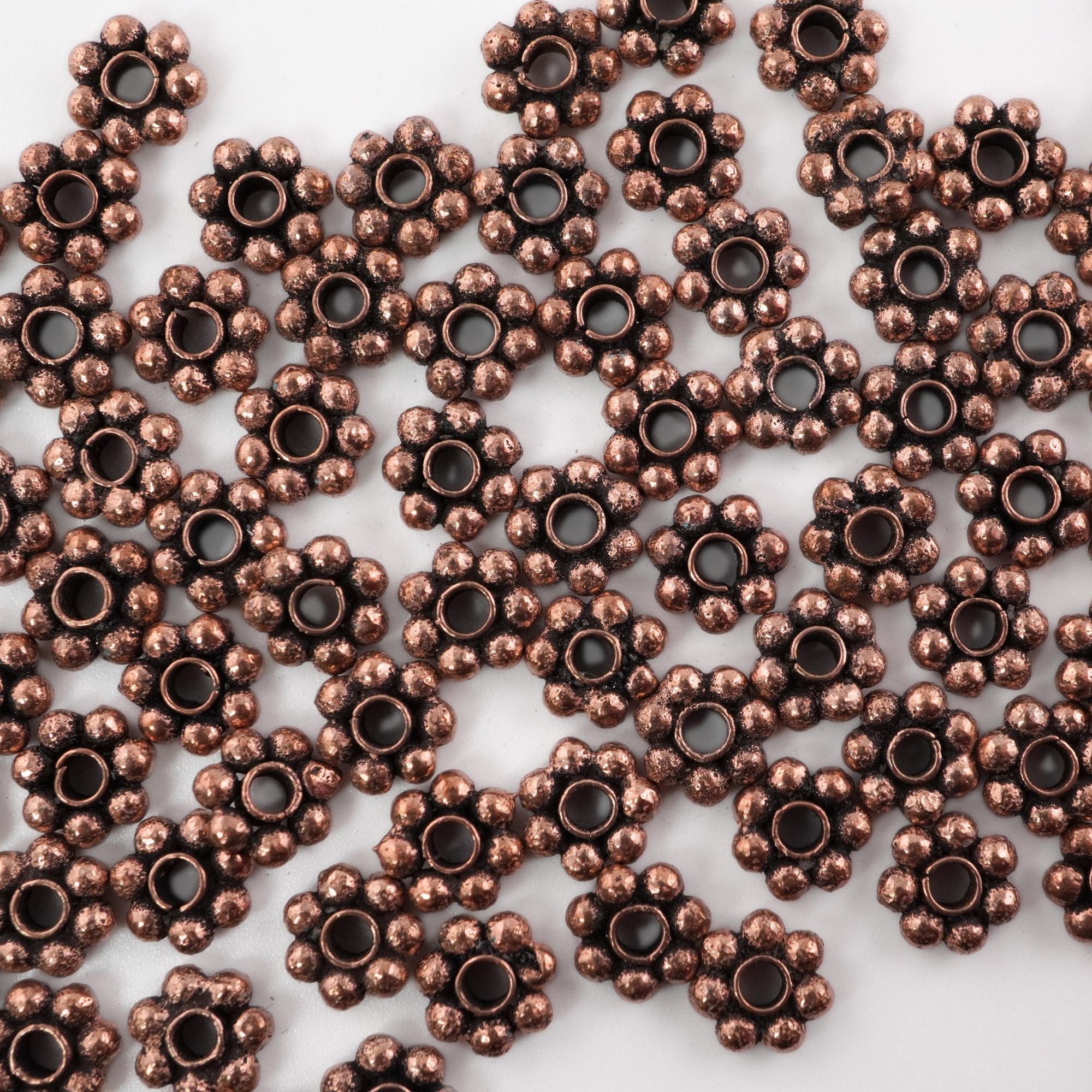 Boho jewelry copper metal beads

