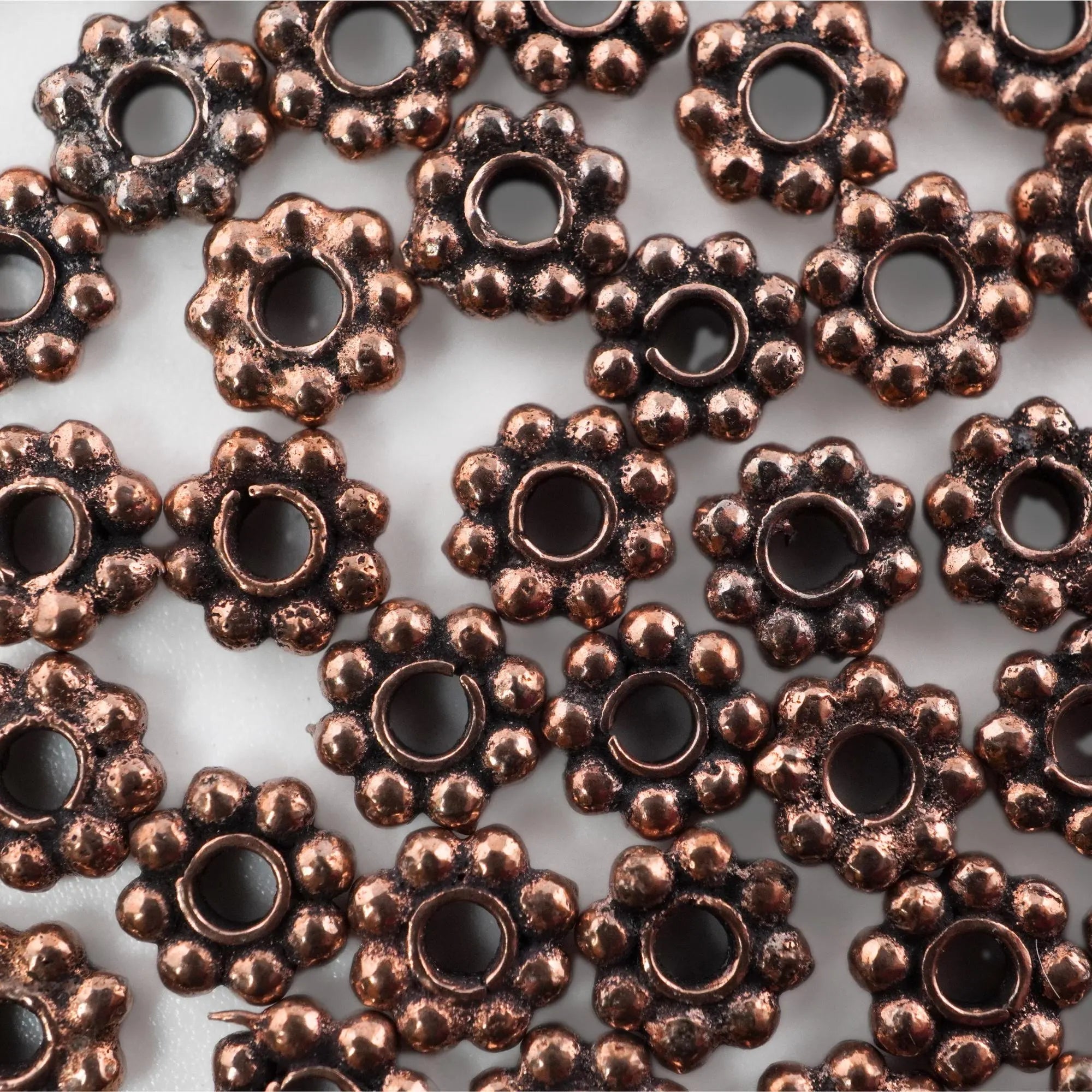 Boho jewelry vintage copper beads

