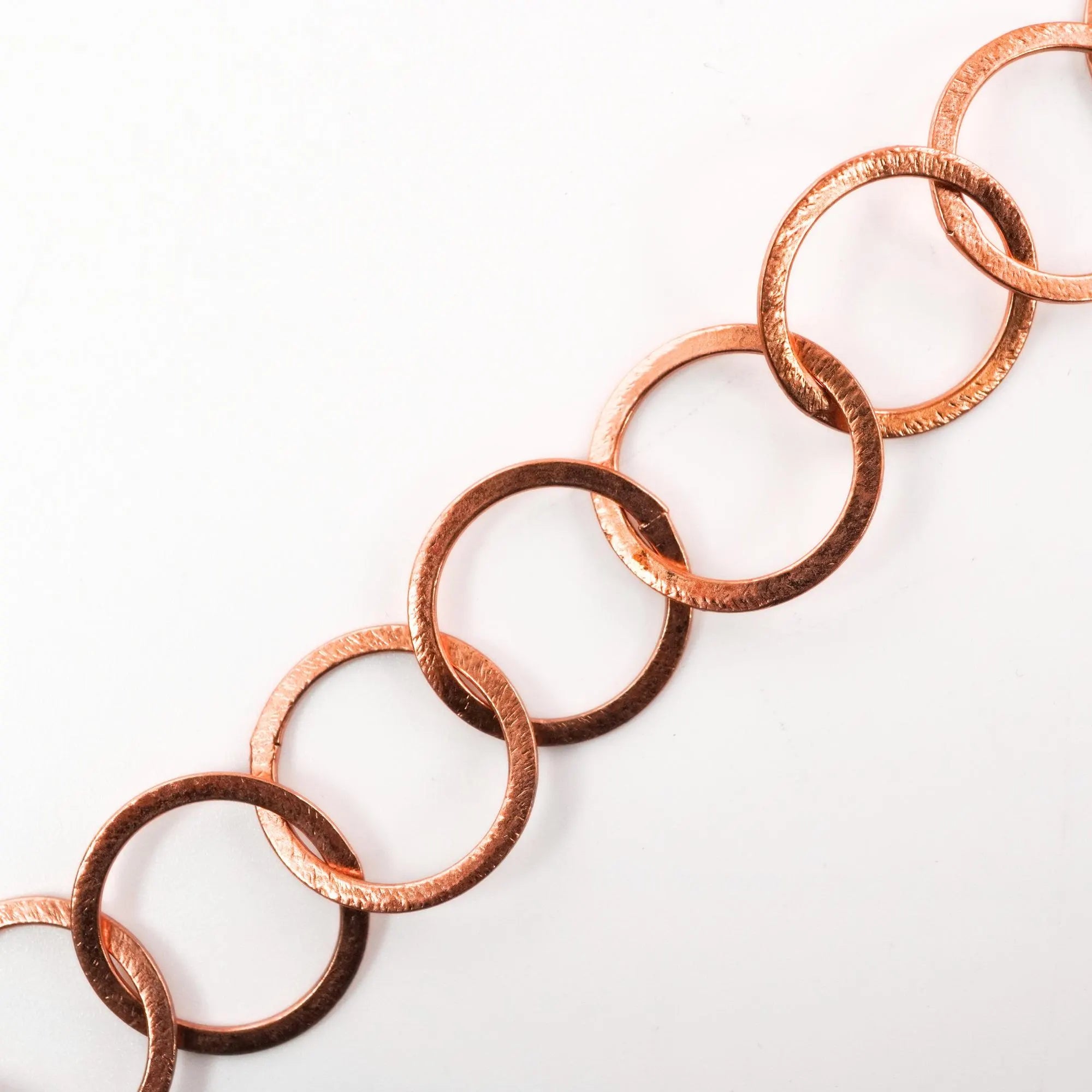 Antique Copper Round Shape Boho and Vintage Findings Link Chain