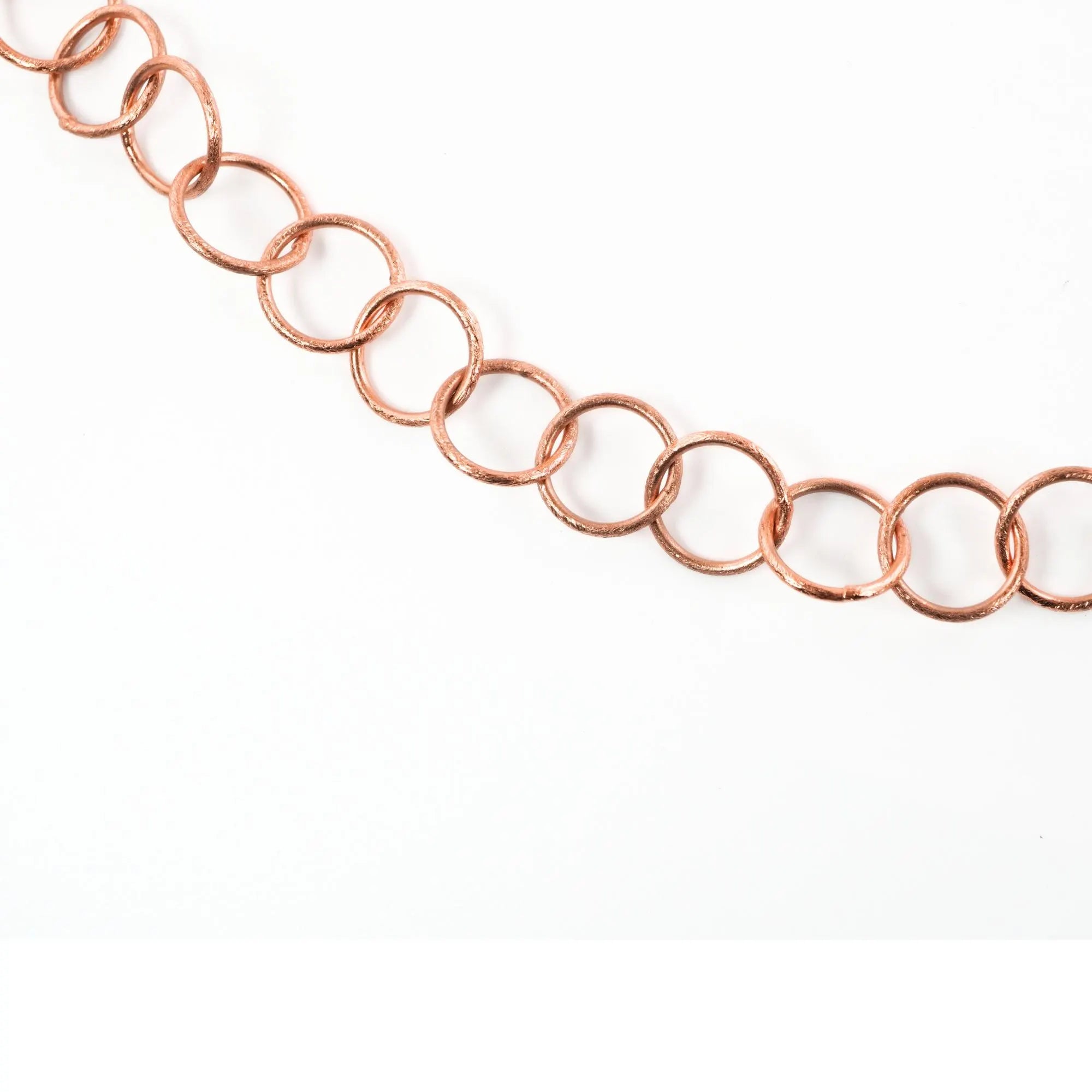 Antique Copper Round Shape Boho and Vintage Findings Link Chain